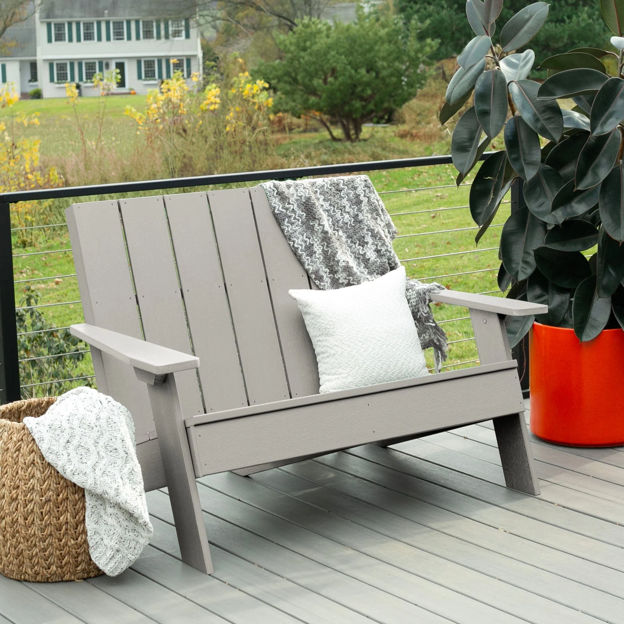 Italica Modern Double Wide Adirondack Chair - Image 46