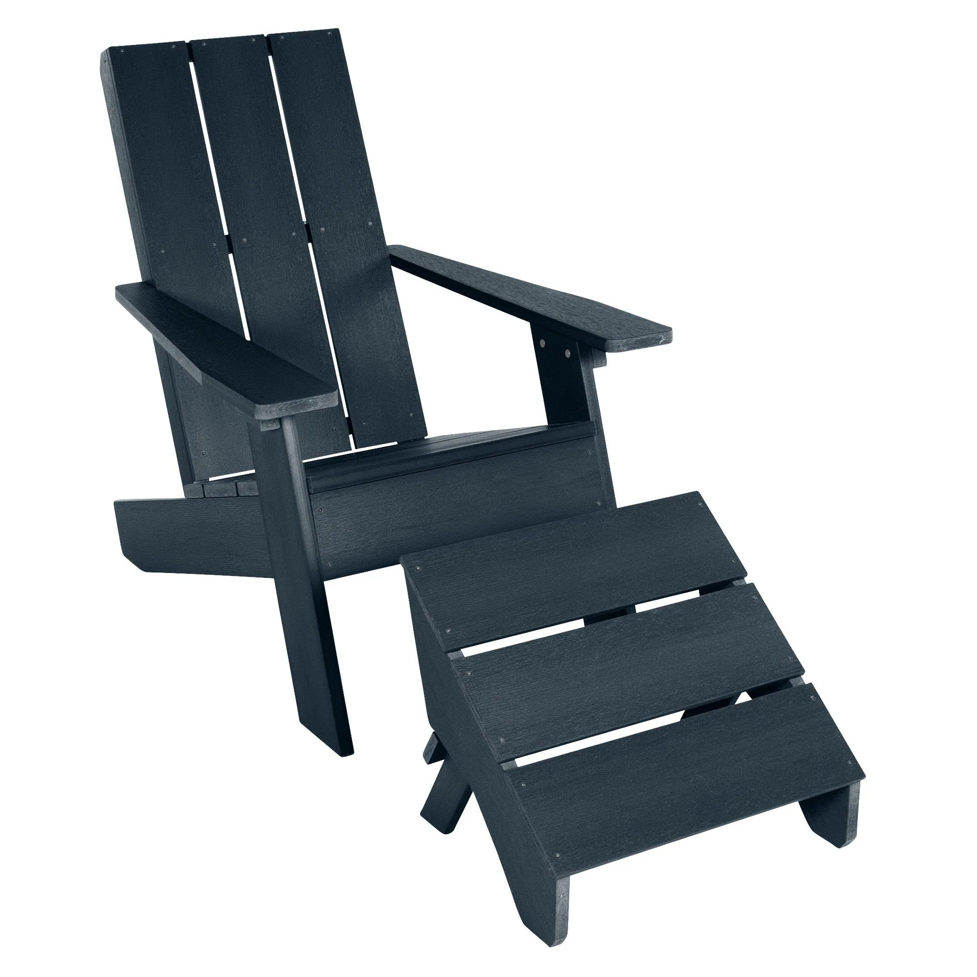 Italica Modern Adirondack Chair and Ottoman - Image 13