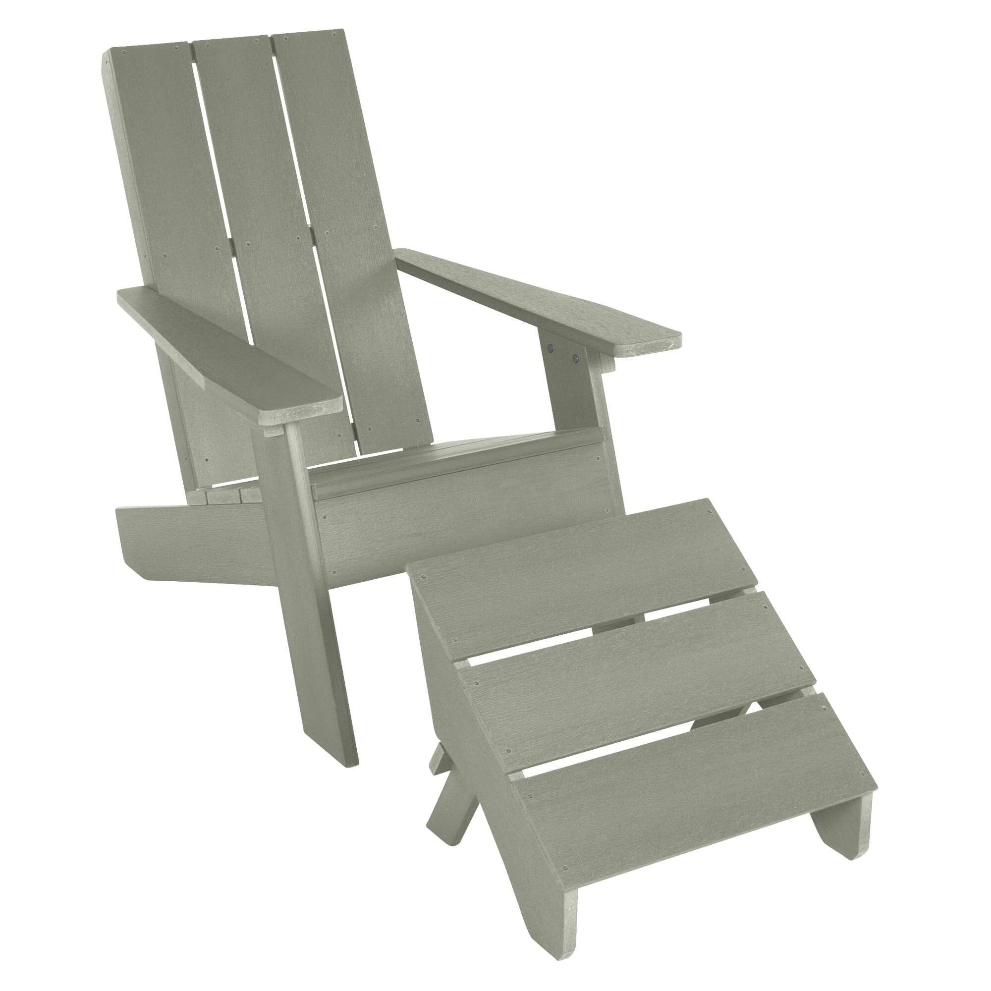 Italica Modern Adirondack Chair and Ottoman - Image 27
