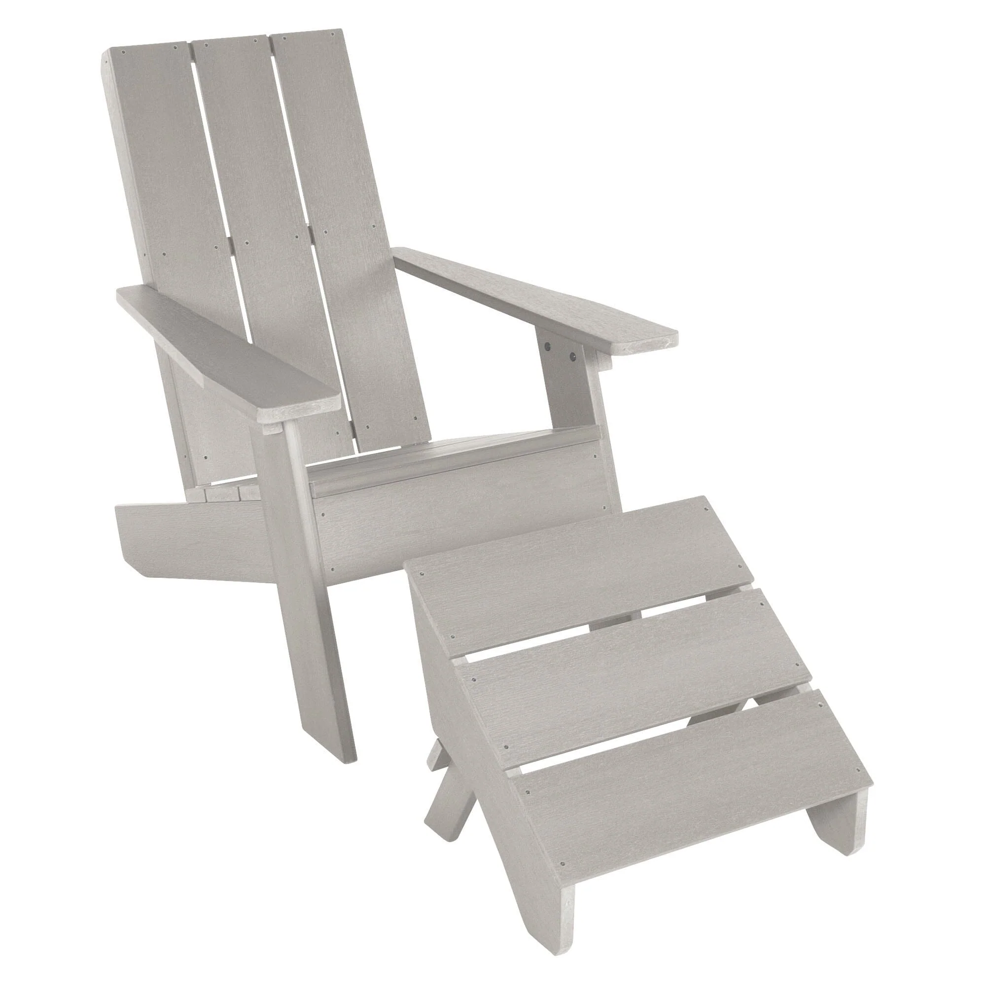 Italica Modern Adirondack Chair and Ottoman - Image 29