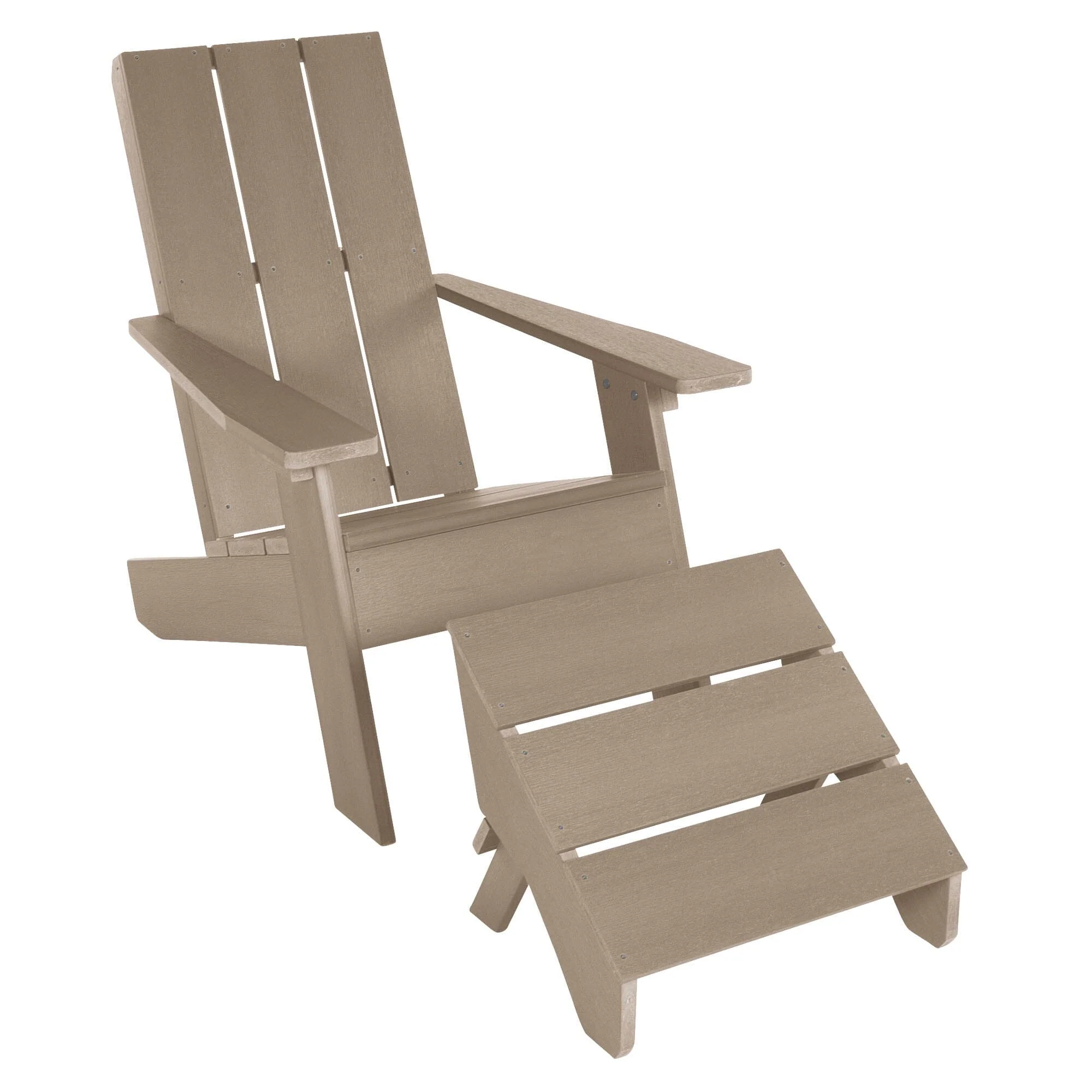 Italica Modern Adirondack Chair and Ottoman - Image 31