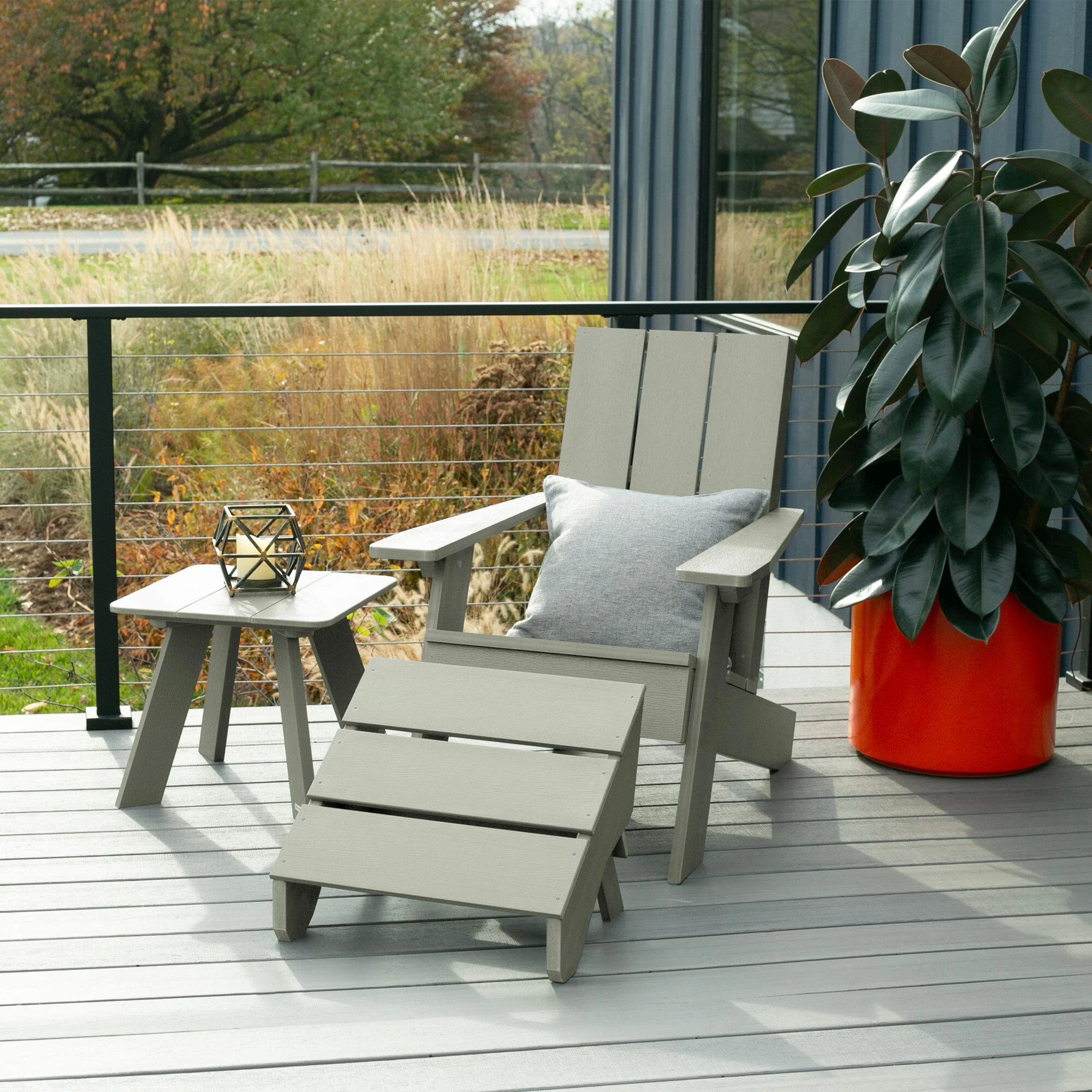 Italica Modern Adirondack Chair, Ottoman, and Side Table - Image 18