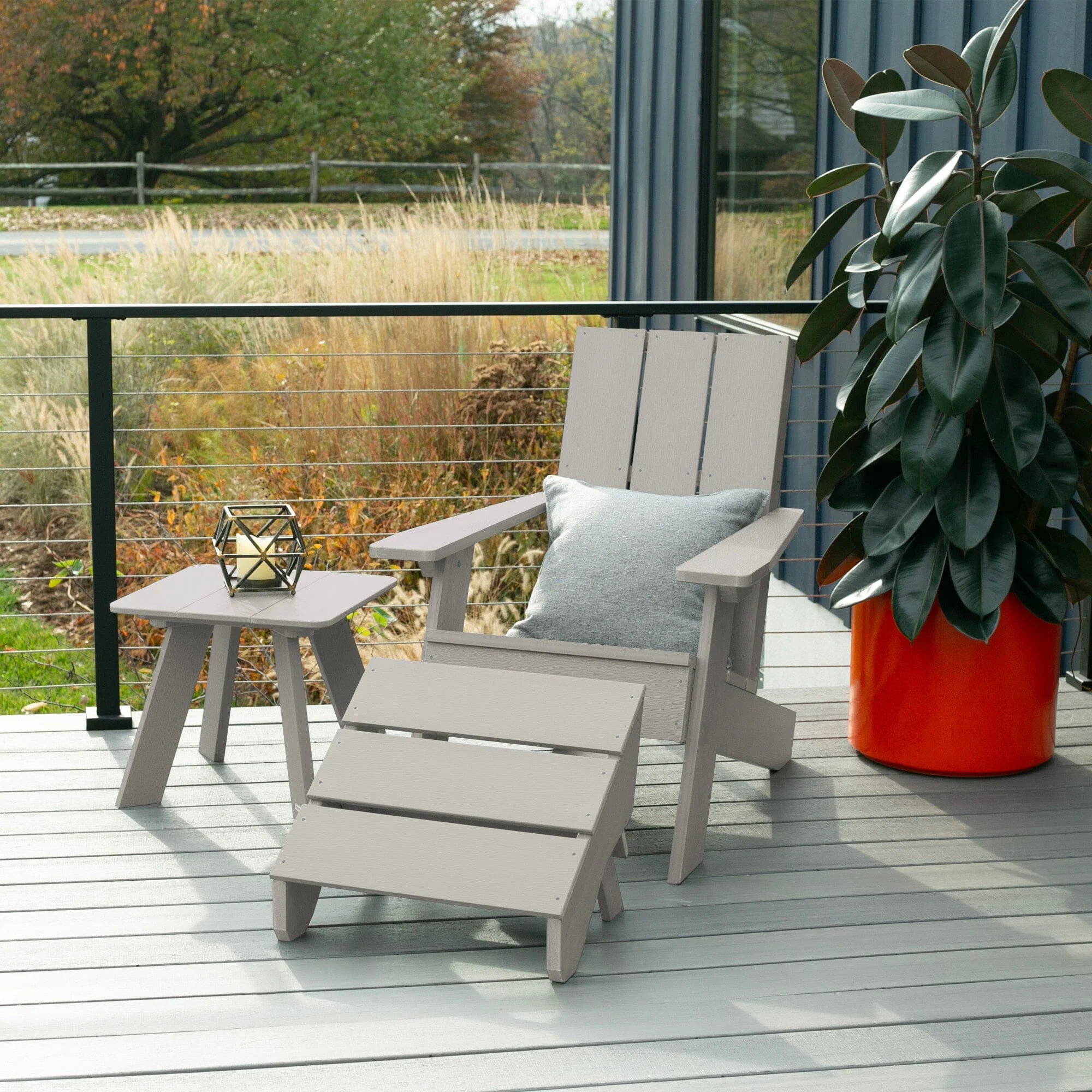 Italica Modern Adirondack Chair, Ottoman, and Side Table - Image 20