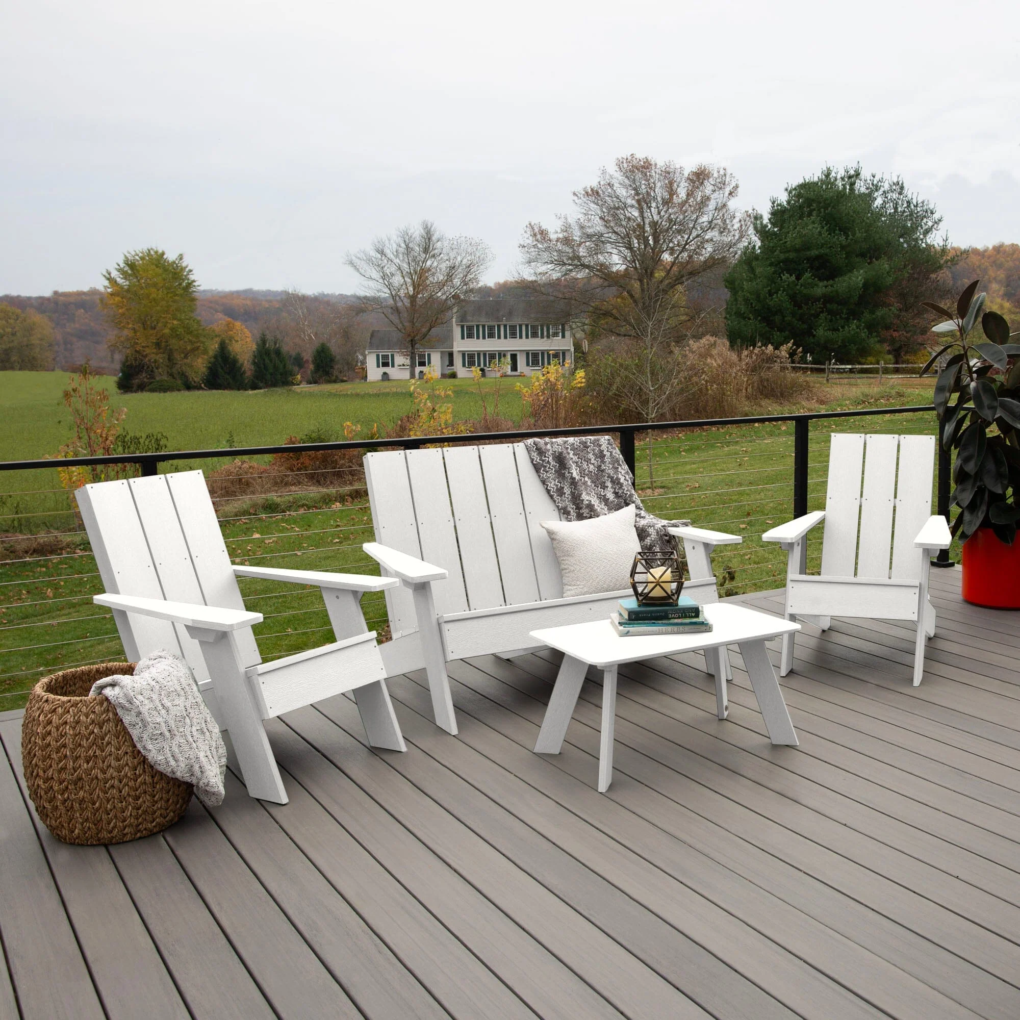 Italica Modern Adirondack Conversation Set - Image 14