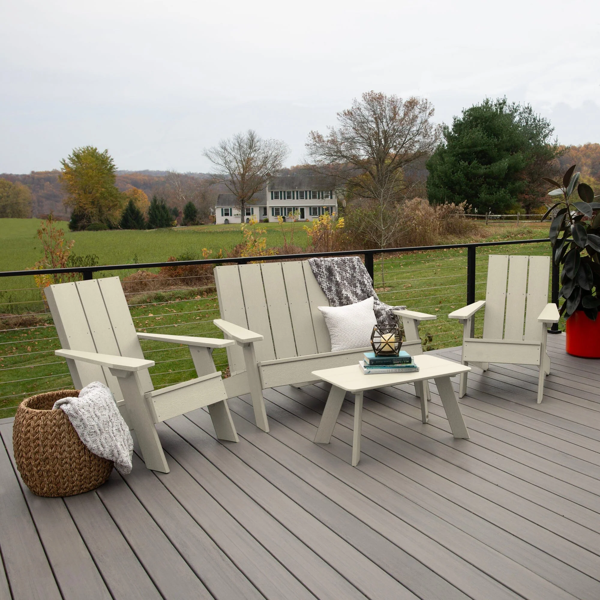 Italica Modern Adirondack Conversation Set - Image 16