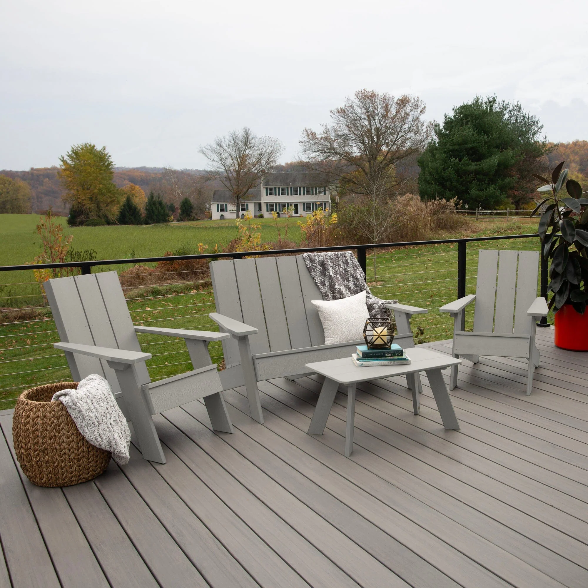 Italica Modern Adirondack Conversation Set - Image 20