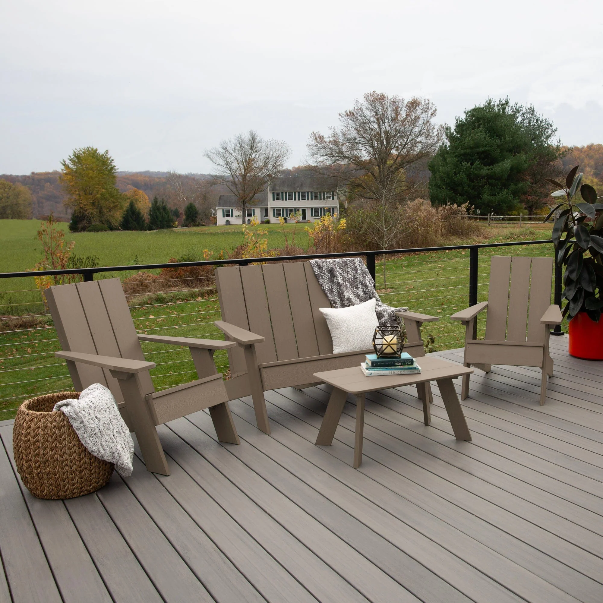 Italica Modern Adirondack Conversation Set - Image 22