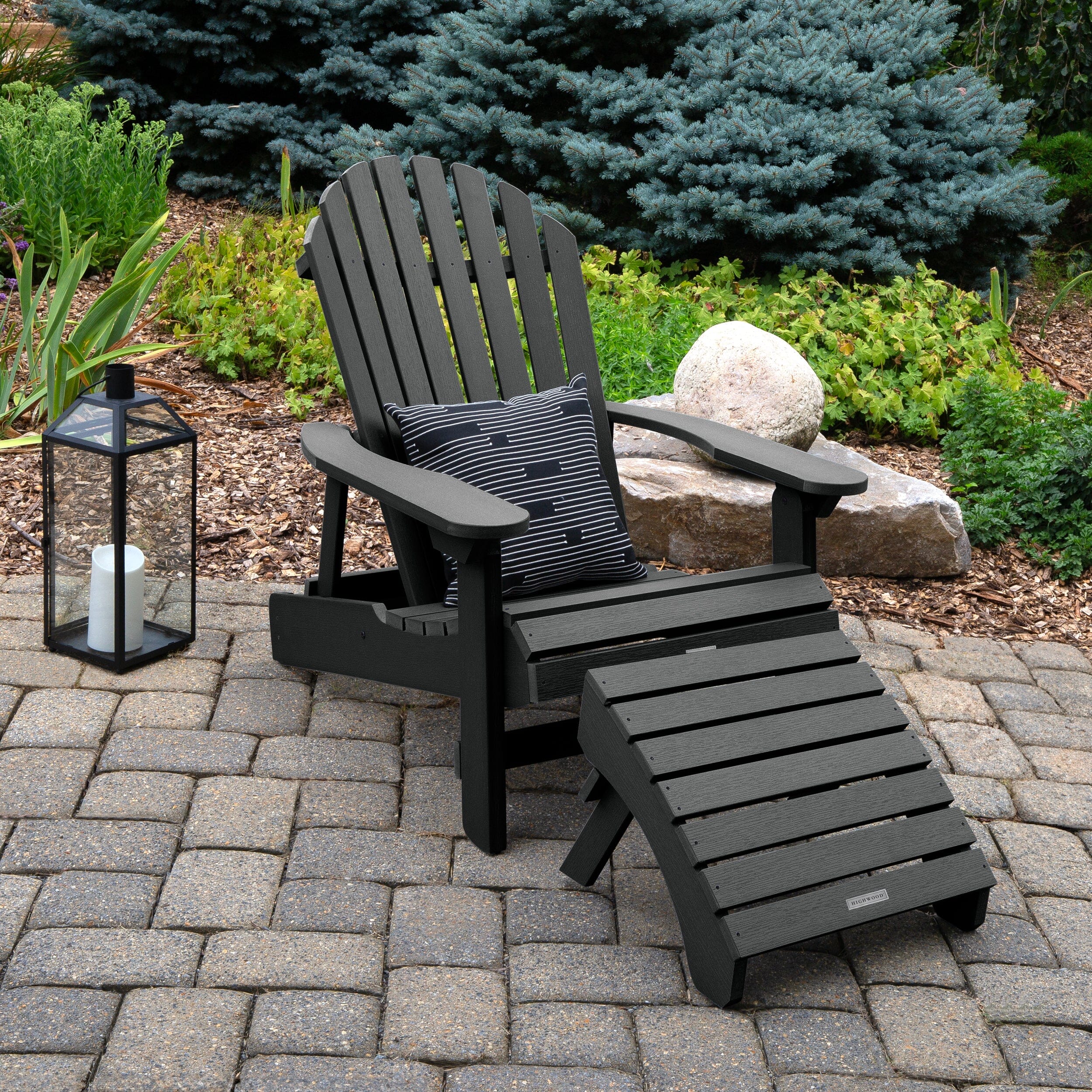 King Hamilton Folding & Reclining Adirondack Chair and Ottoman - Image 10