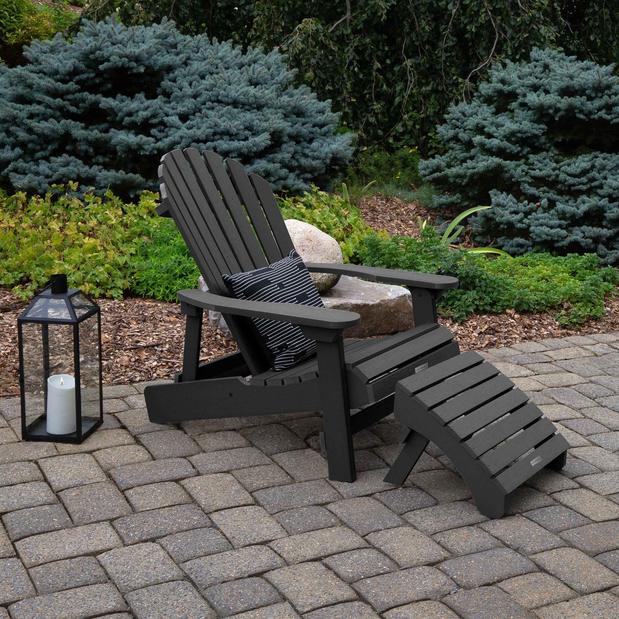 King Hamilton Folding & Reclining Adirondack Chair and Ottoman - Image 11