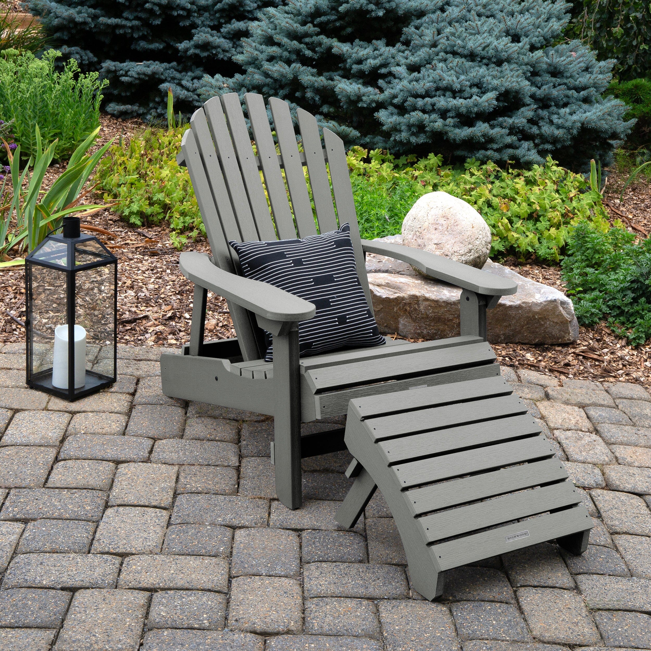 King Hamilton Folding & Reclining Adirondack Chair and Ottoman - Image 18