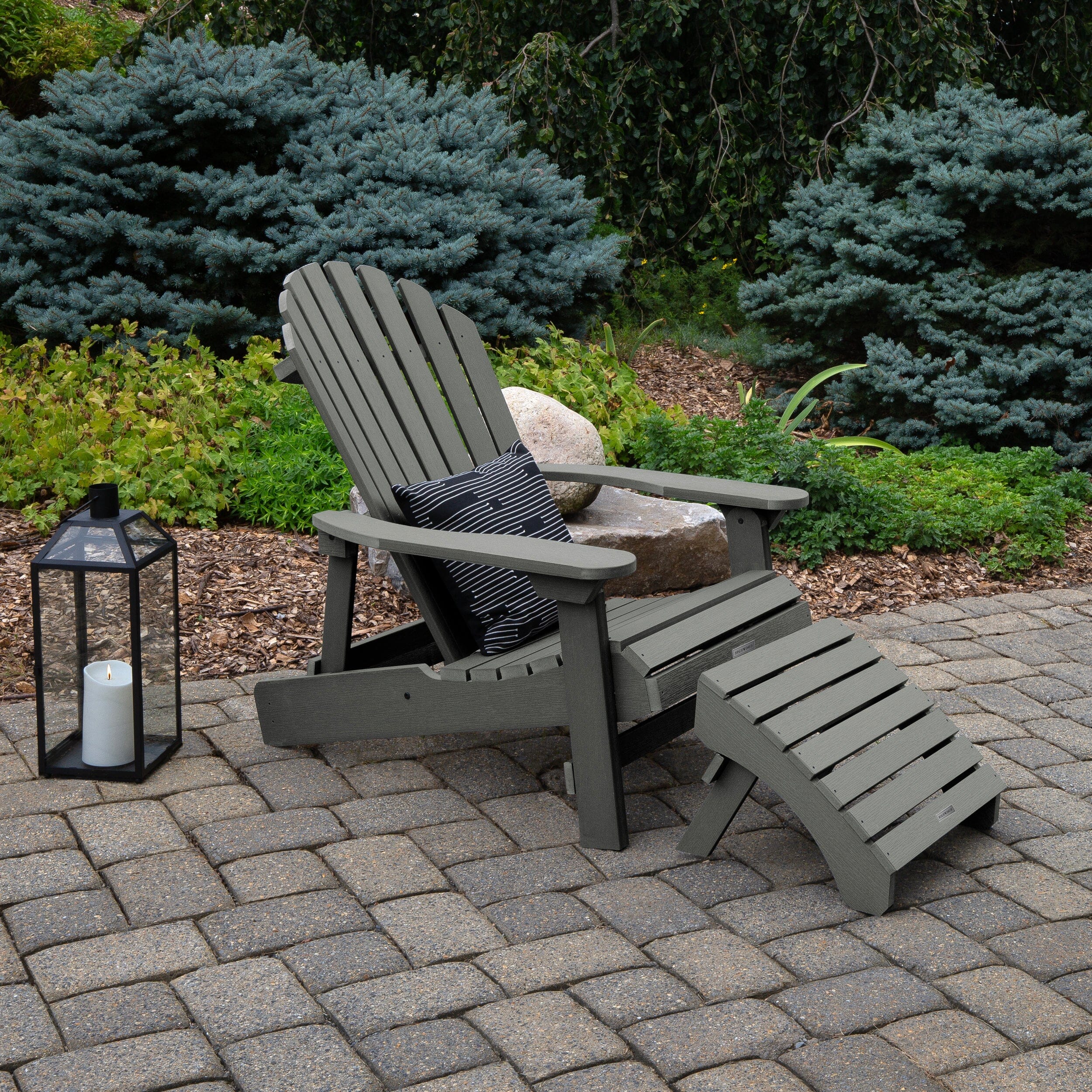 King Hamilton Folding & Reclining Adirondack Chair and Ottoman - Image 19