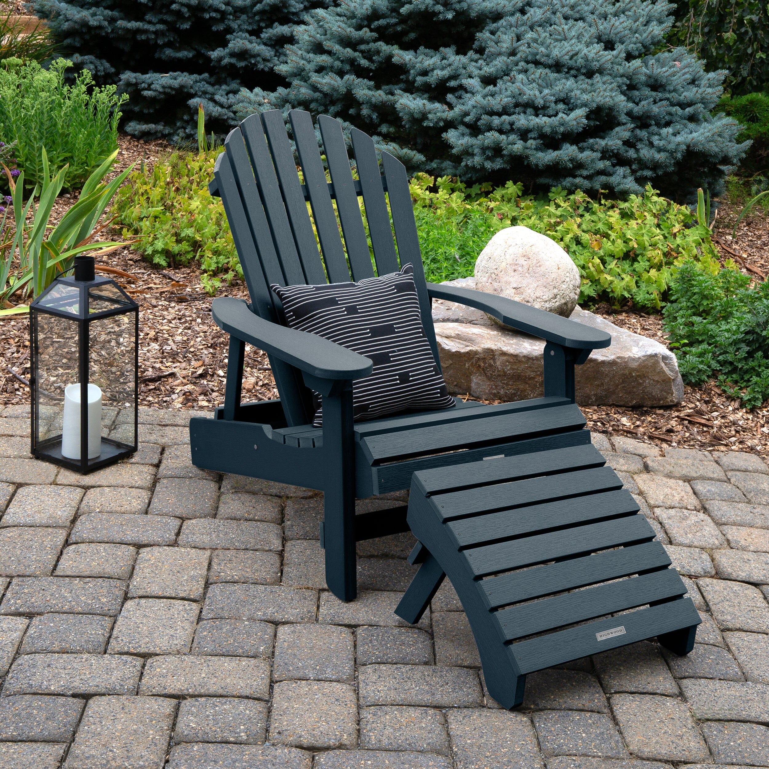 King Hamilton Folding & Reclining Adirondack Chair and Ottoman - Image 26