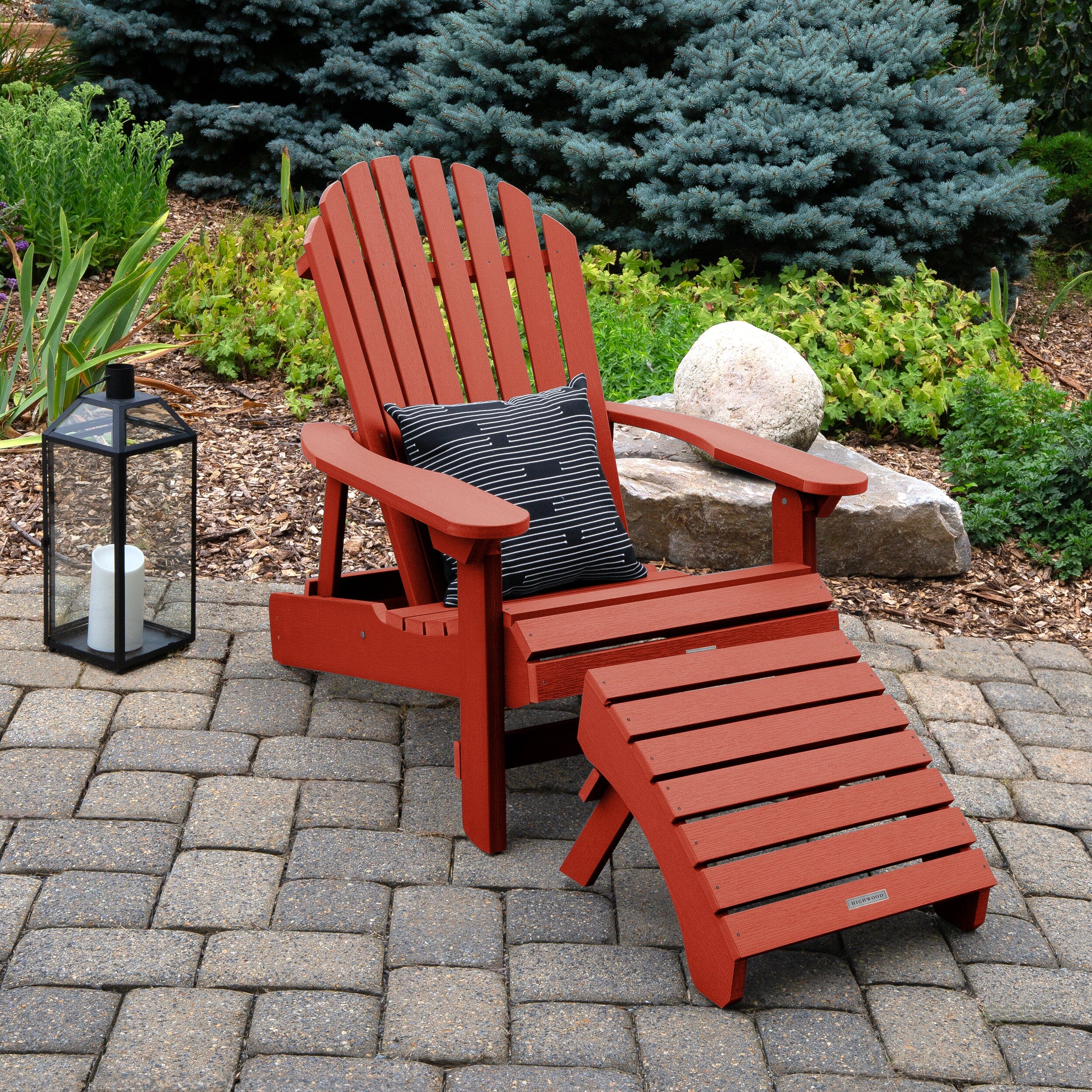 King Hamilton Folding & Reclining Adirondack Chair and Ottoman - Image 30