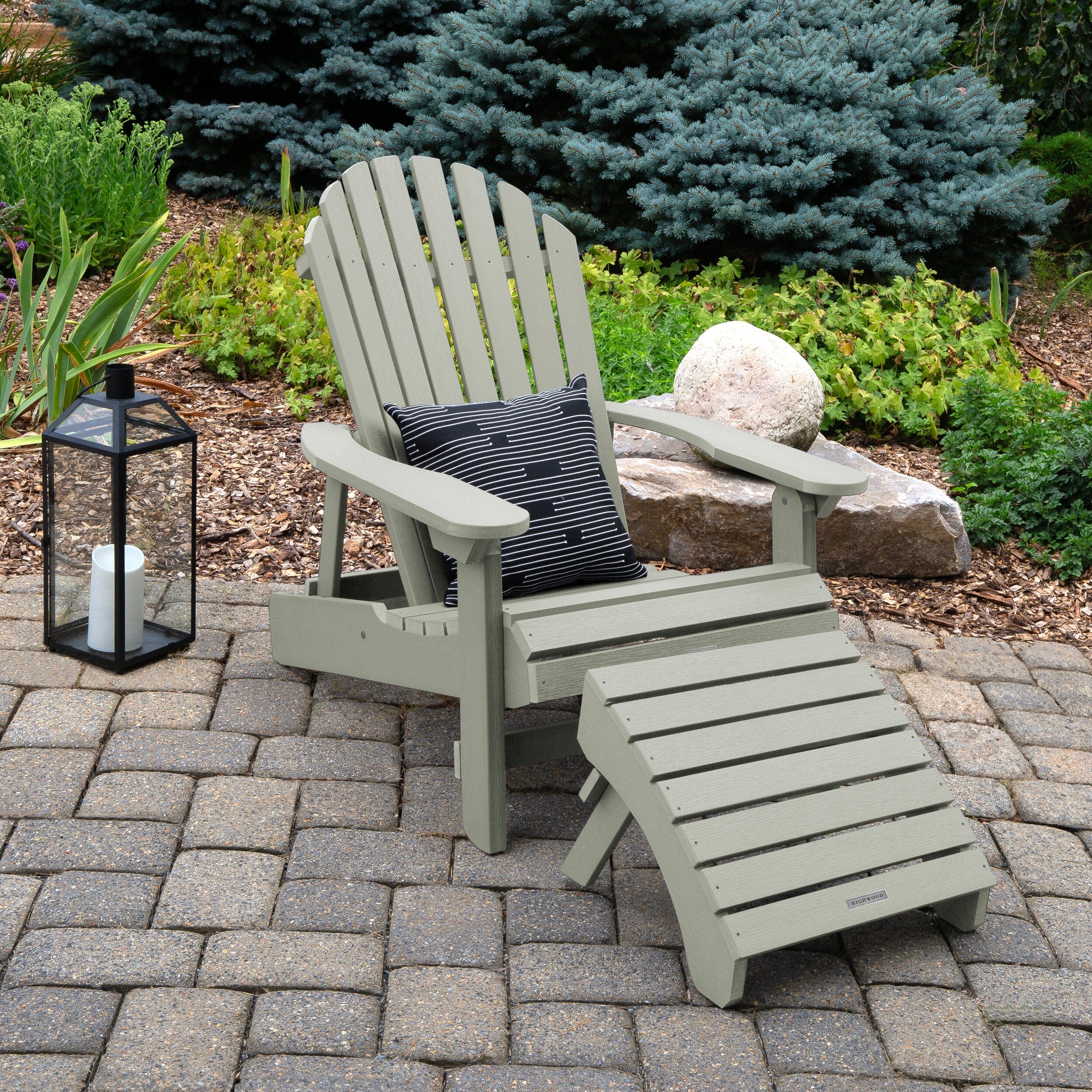 King Hamilton Folding & Reclining Adirondack Chair and Ottoman - Image 34