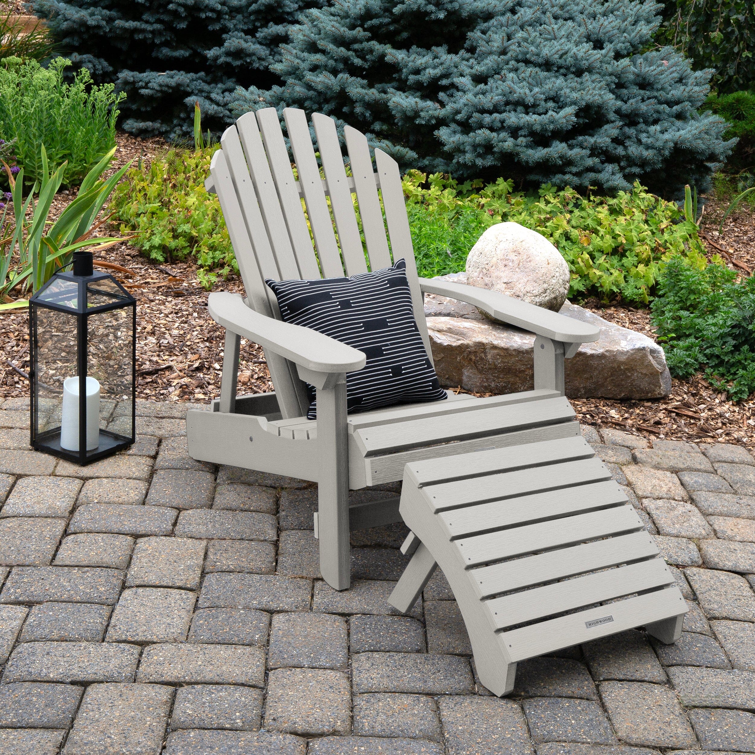 King Hamilton Folding & Reclining Adirondack Chair and Ottoman - Image 38