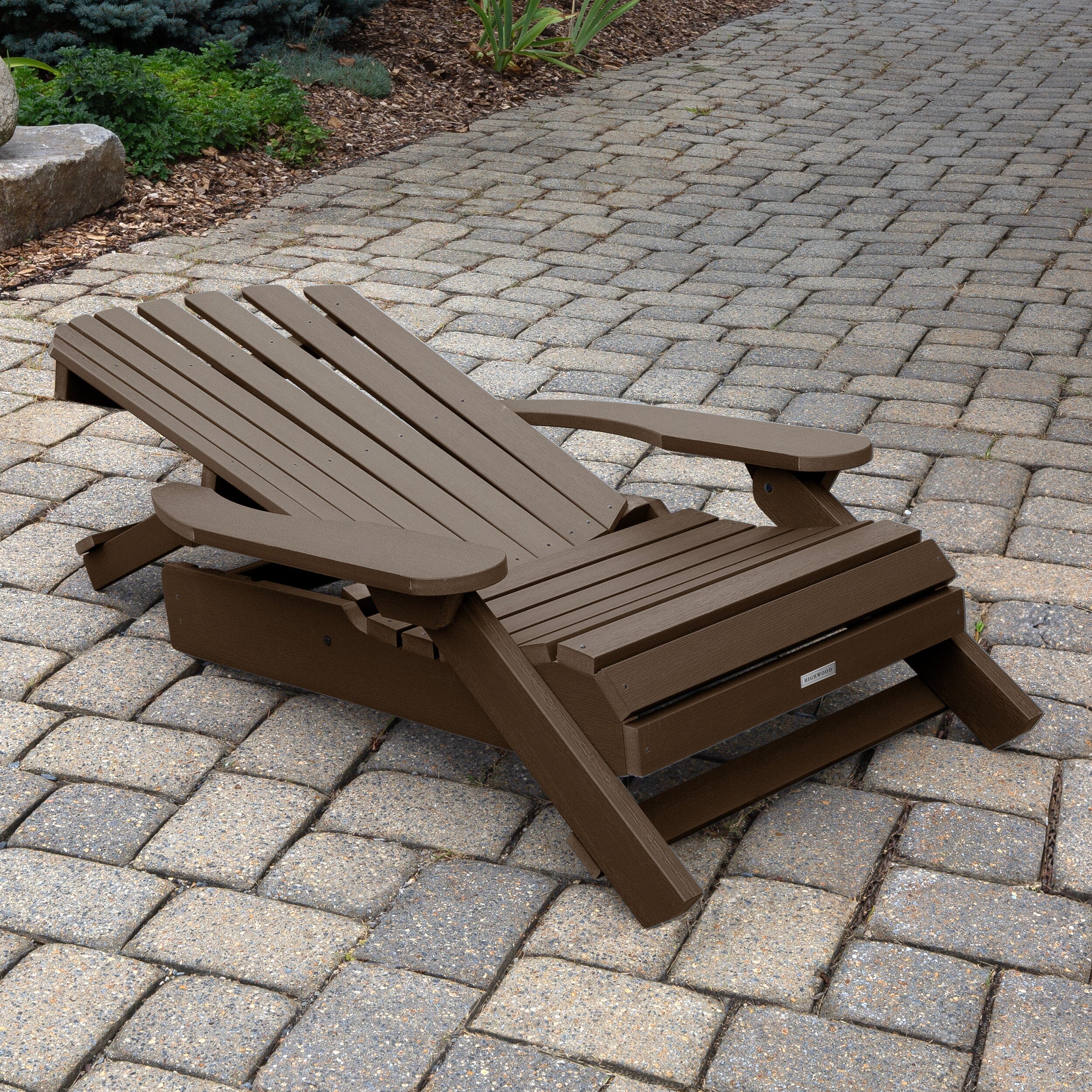King Hamilton Folding & Reclining Adirondack Chair and Ottoman - Image 4