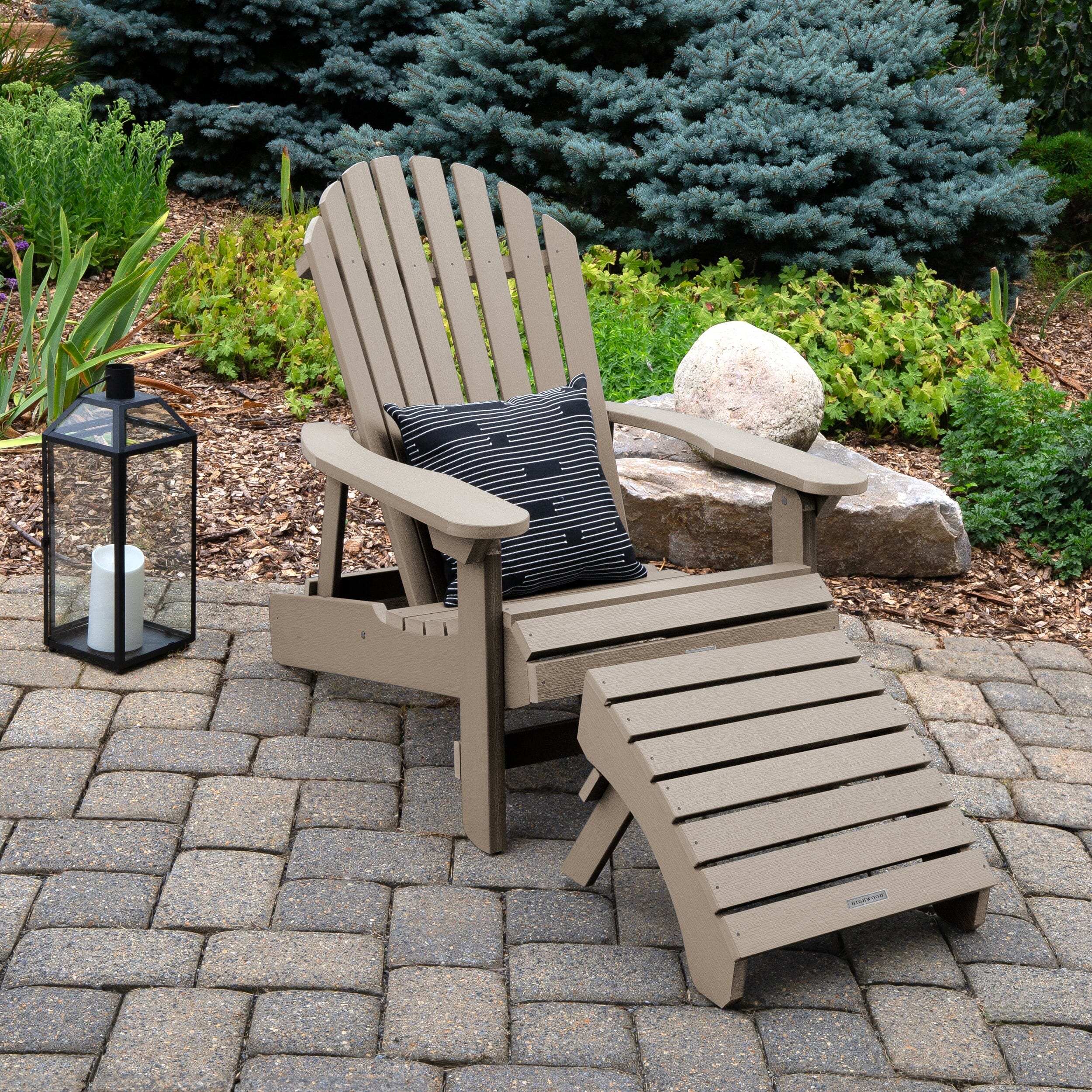 King Hamilton Folding & Reclining Adirondack Chair and Ottoman - Image 42
