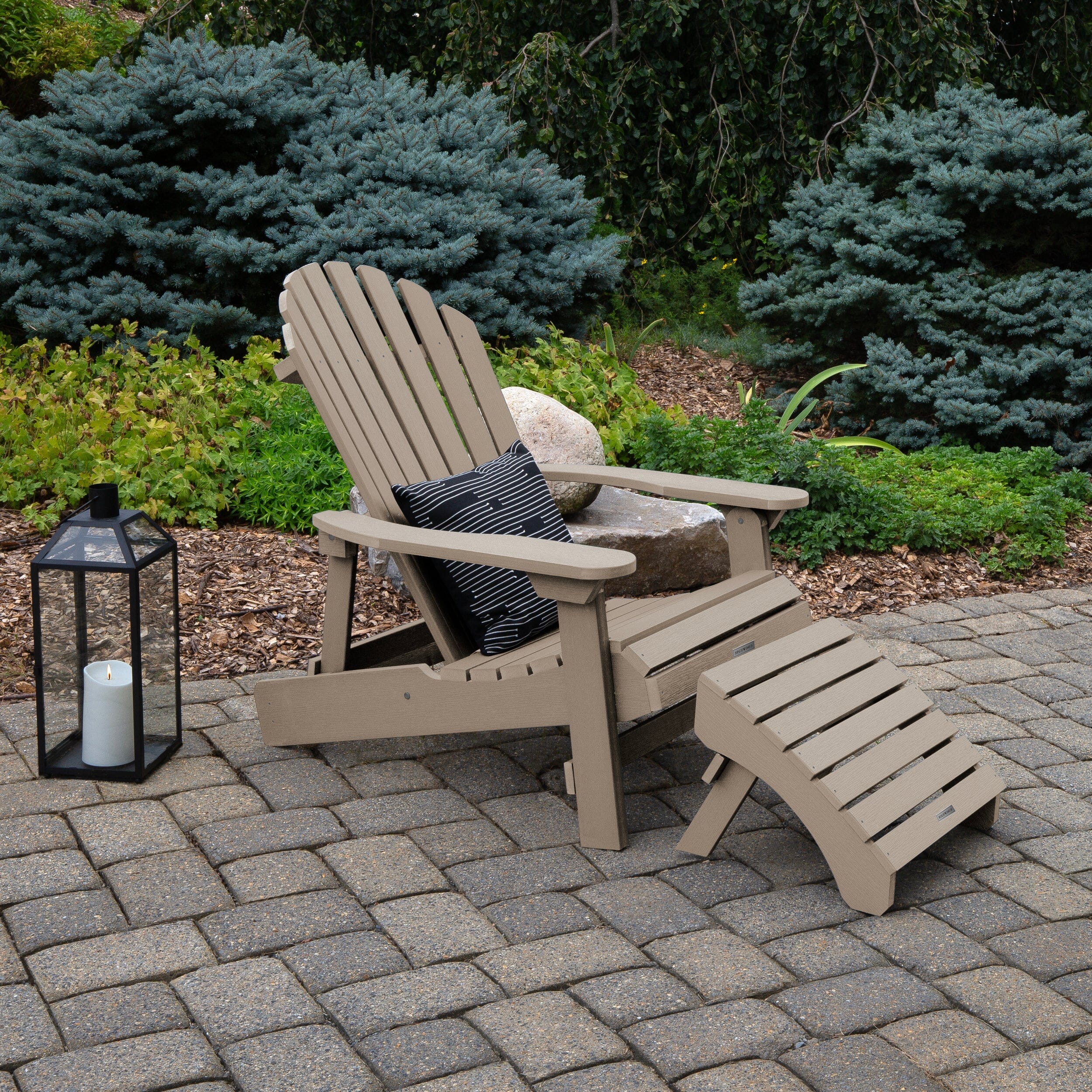 King Hamilton Folding & Reclining Adirondack Chair and Ottoman - Image 43