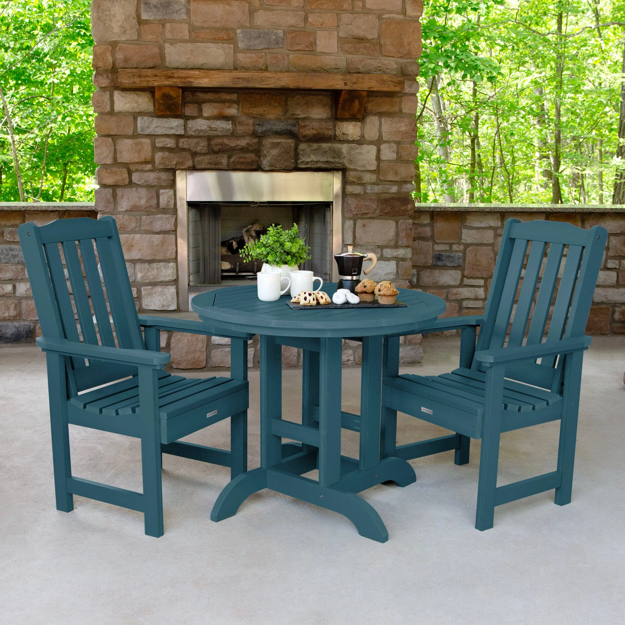 Lehigh 3pc 36in Round Dining Set - Dining Height - Image 4