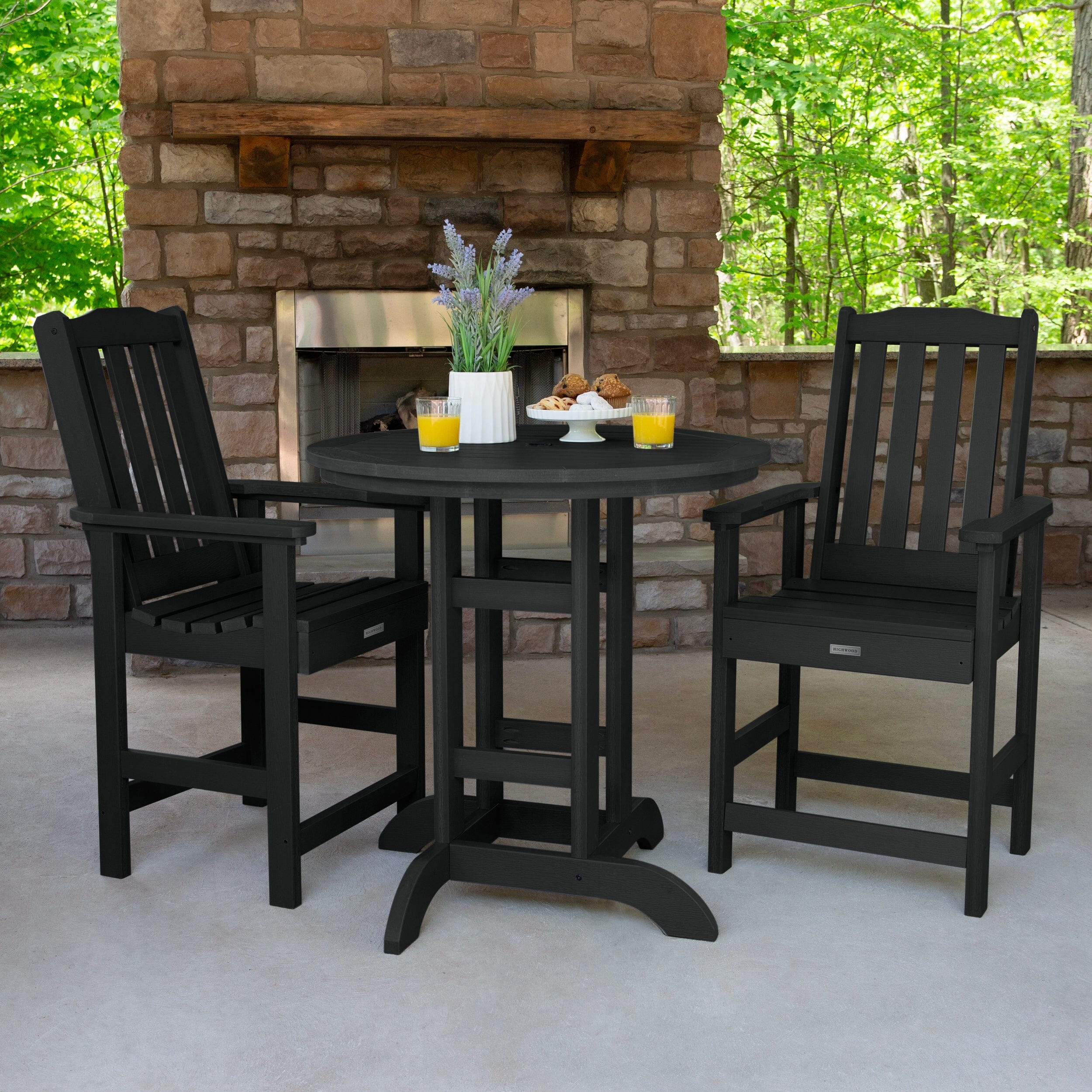 Lehigh 3pc 36in Round Dining Set - Counter Height - Image 4