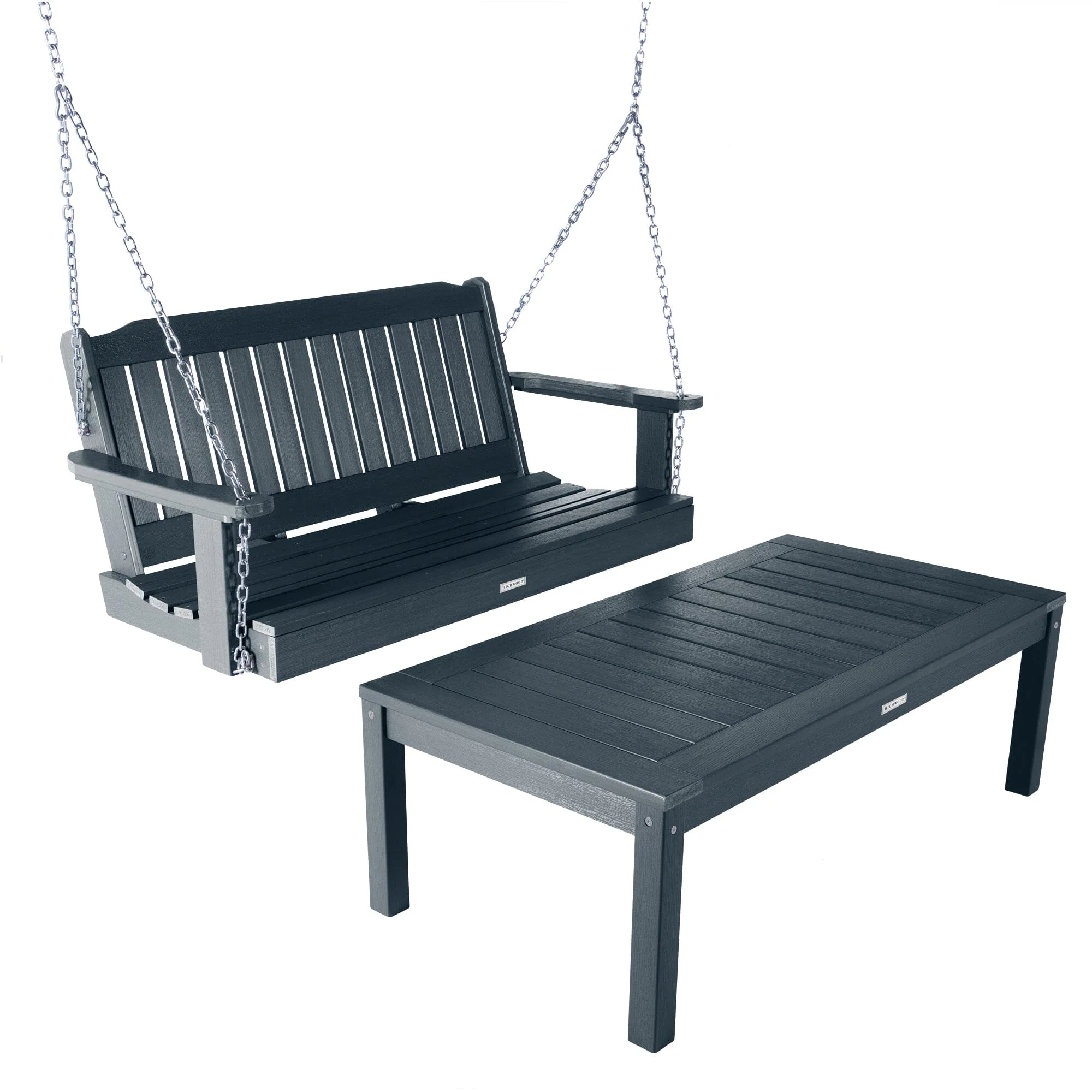 Lehigh Porch Swing 4ft and Adirondack Coffee Table - Image 10