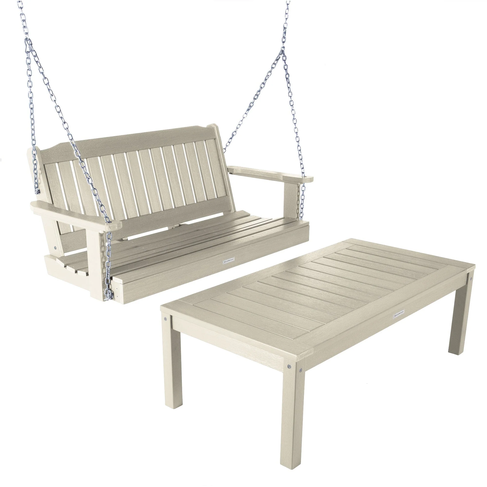 Lehigh Porch Swing 4ft and Adirondack Coffee Table - Image 13