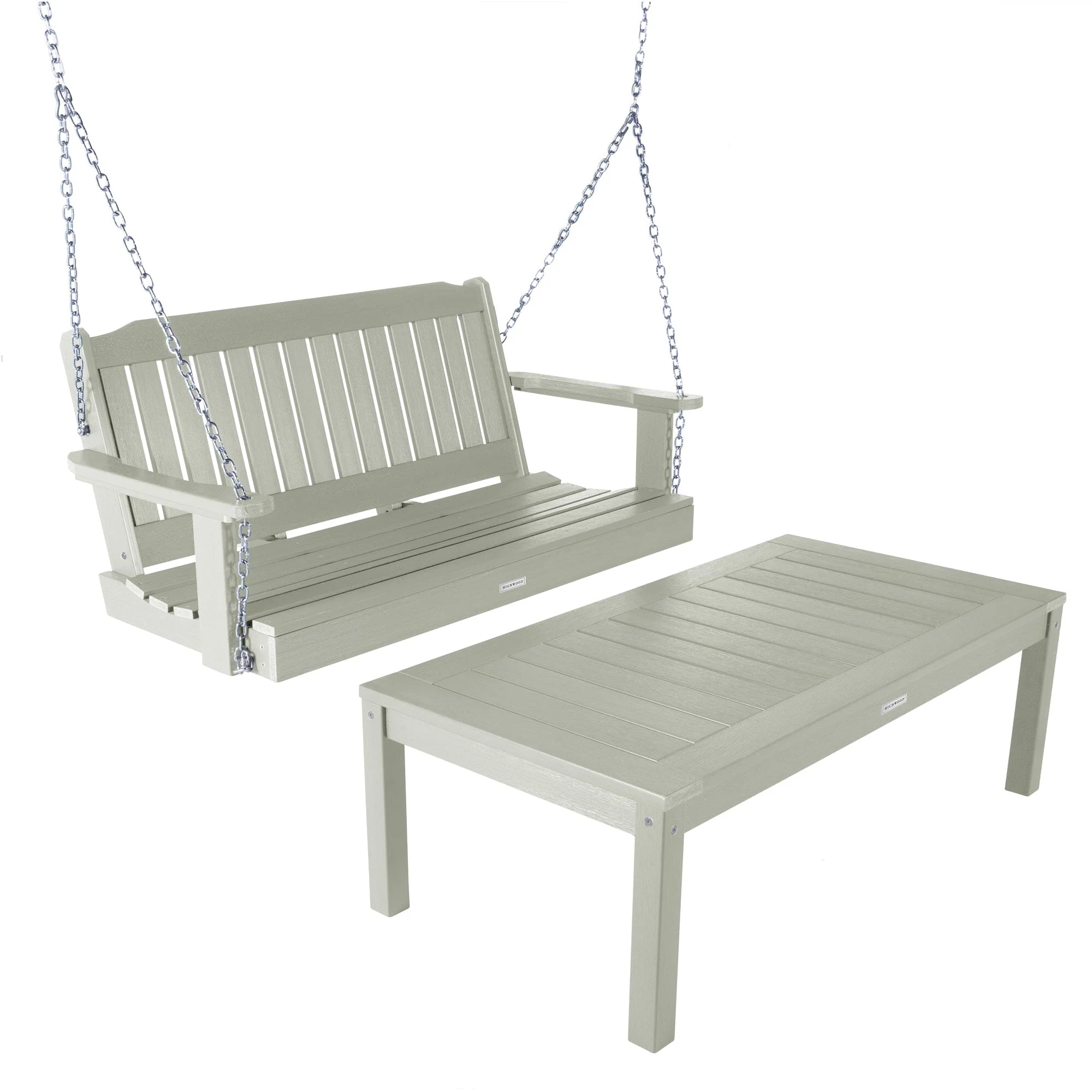 Lehigh Porch Swing 4ft and Adirondack Coffee Table - Image 17