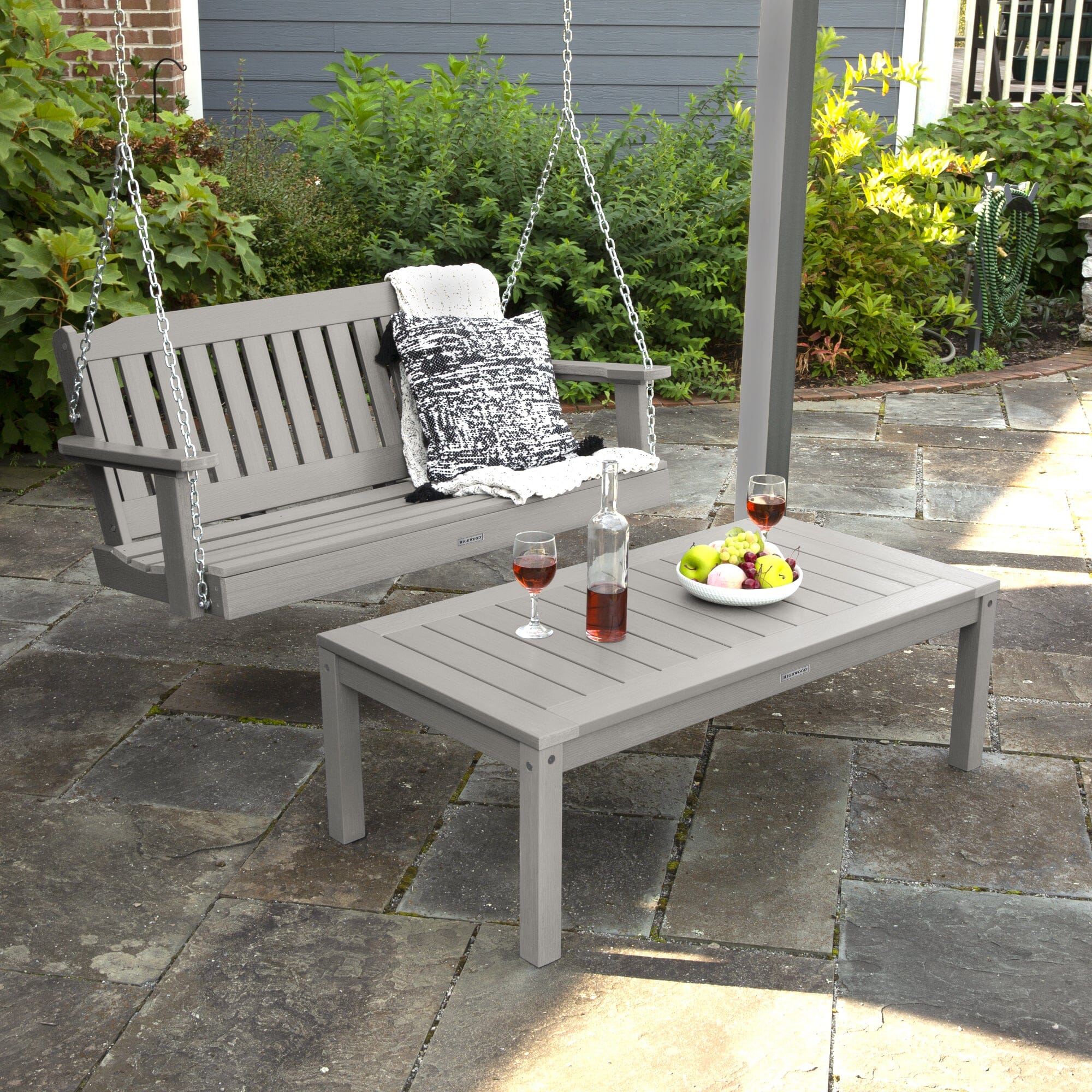 Lehigh Porch Swing 4ft and Adirondack Coffee Table - Image 20
