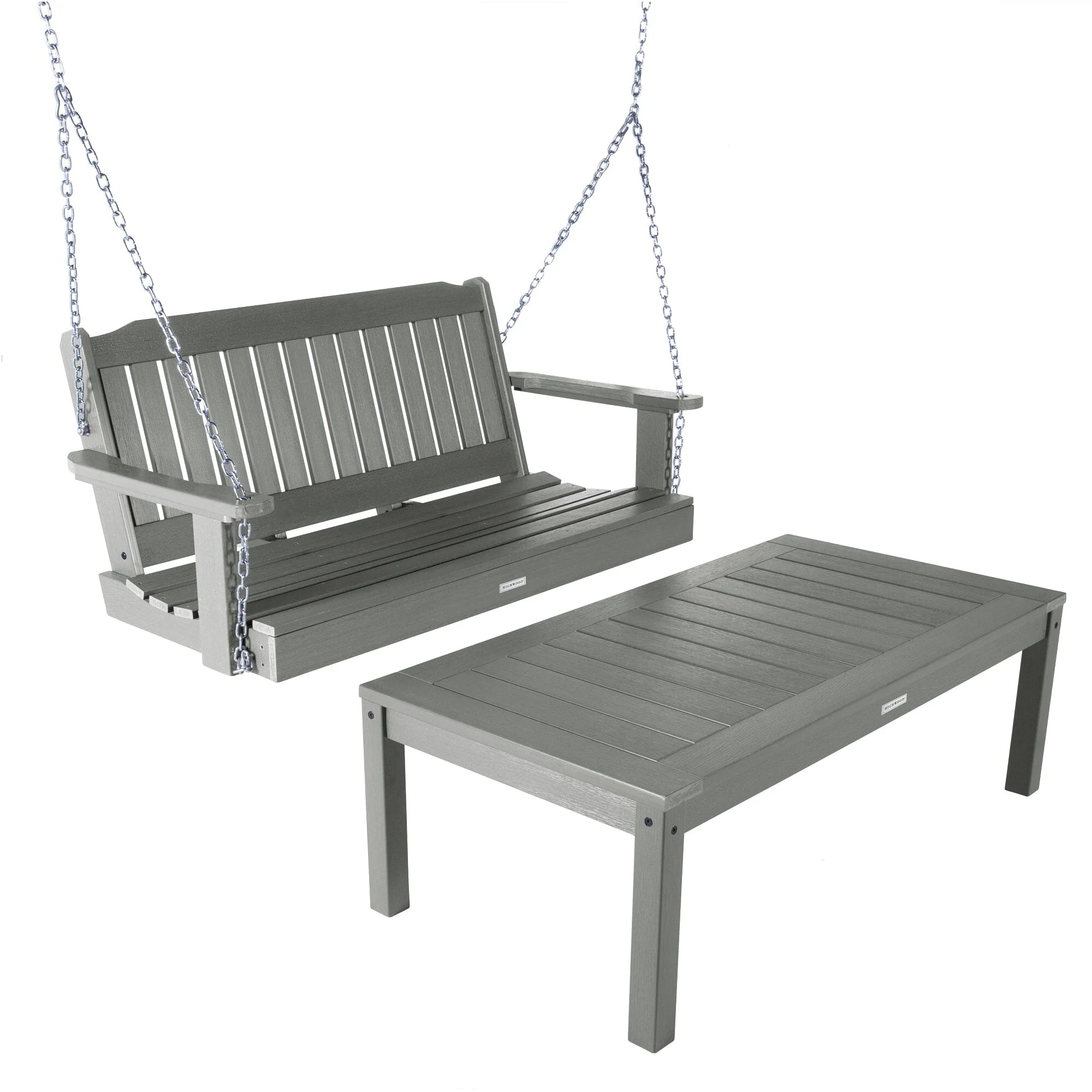 Lehigh Porch Swing 4ft and Adirondack Coffee Table - Image 5