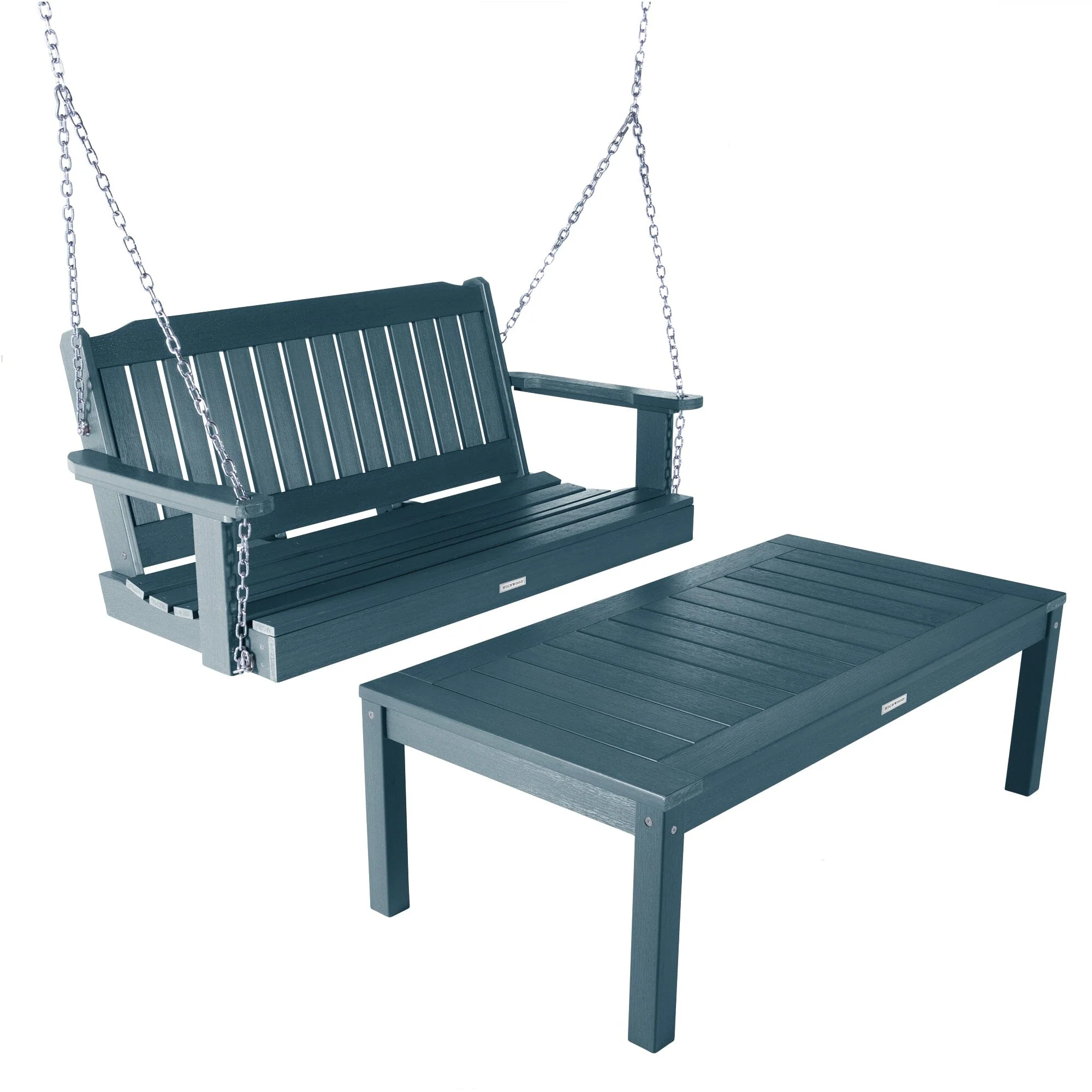 Lehigh Porch Swing 4ft and Adirondack Coffee Table - Image 7