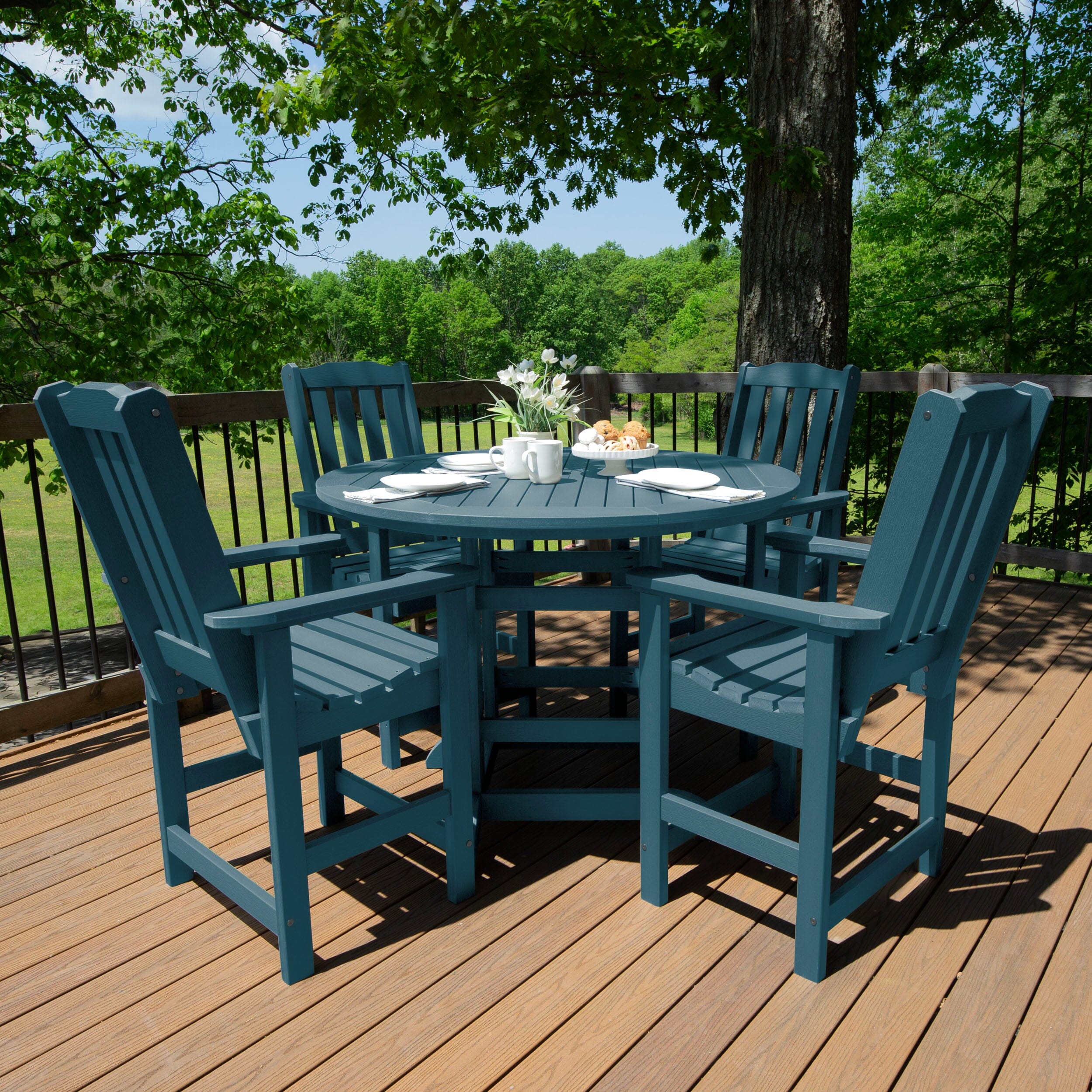 Lehigh 5pc 48in Round Dining Set - Counter Height - Image 11