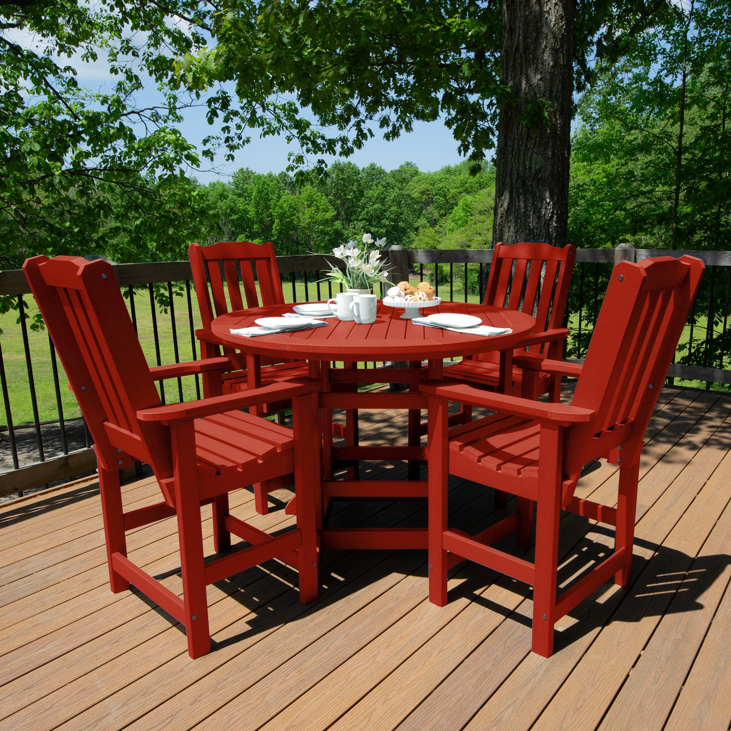 Lehigh 5pc 48in Round Dining Set - Counter Height - Image 23