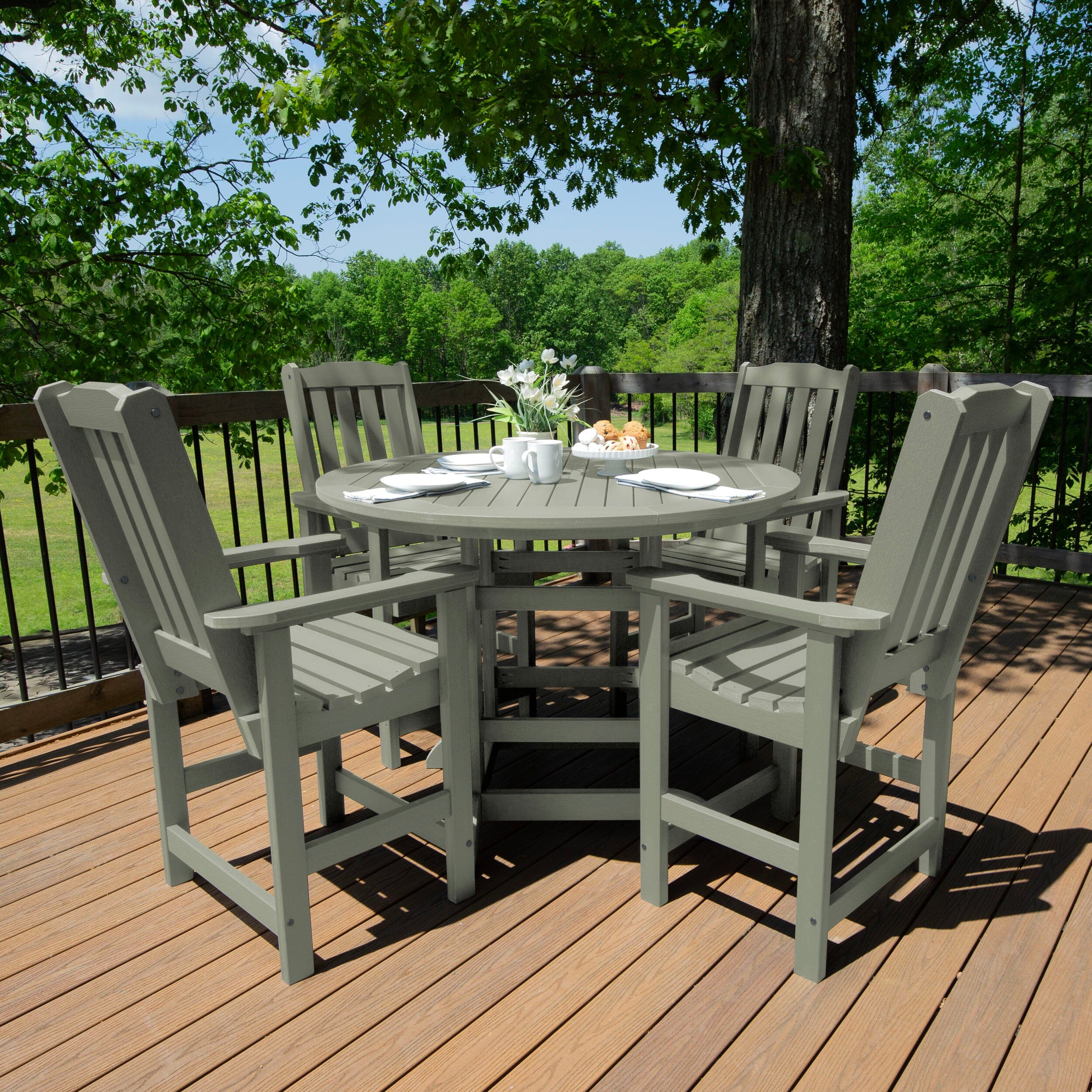 Lehigh 5pc 48in Round Dining Set - Counter Height - Image 26