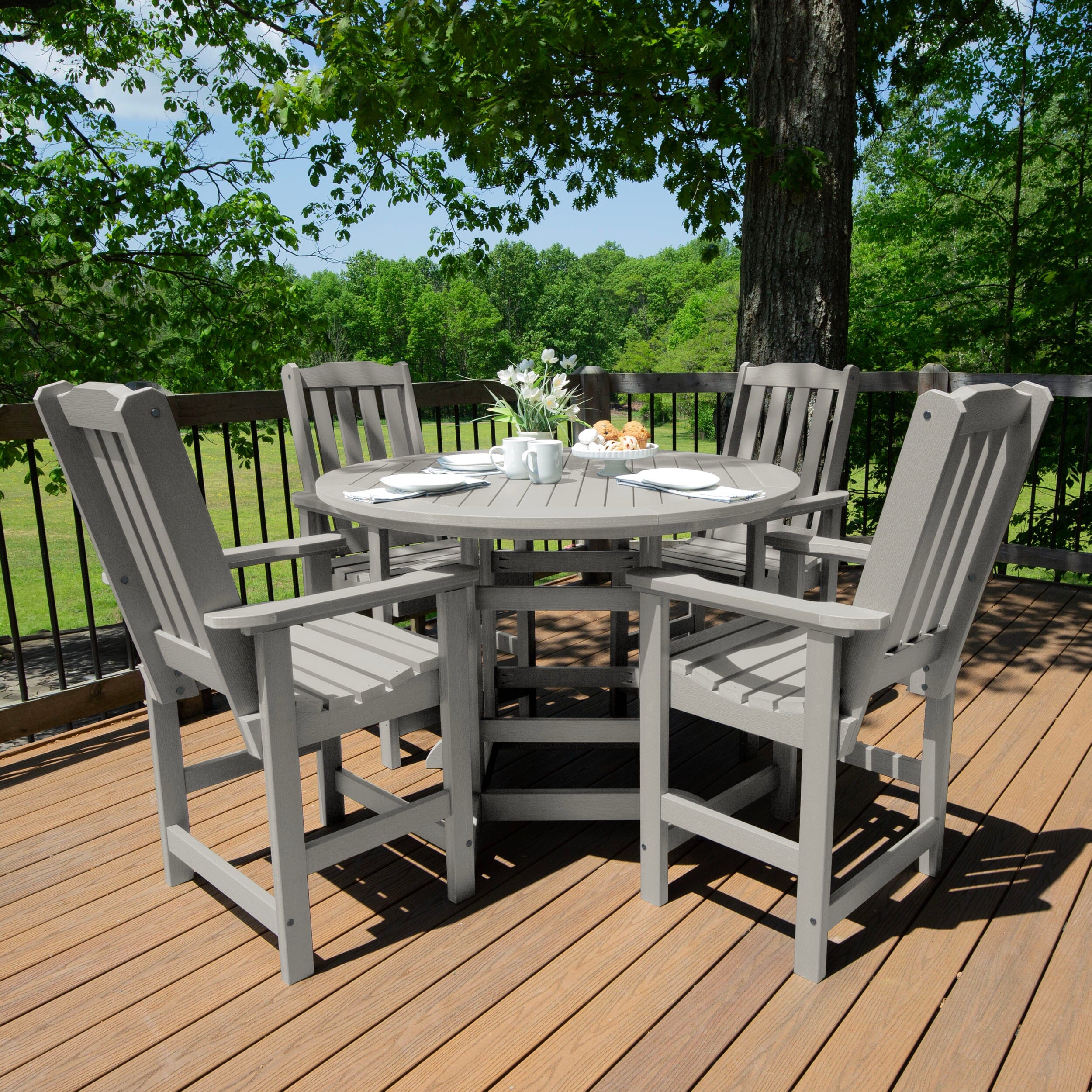 Lehigh 5pc 48in Round Dining Set - Counter Height - Image 29