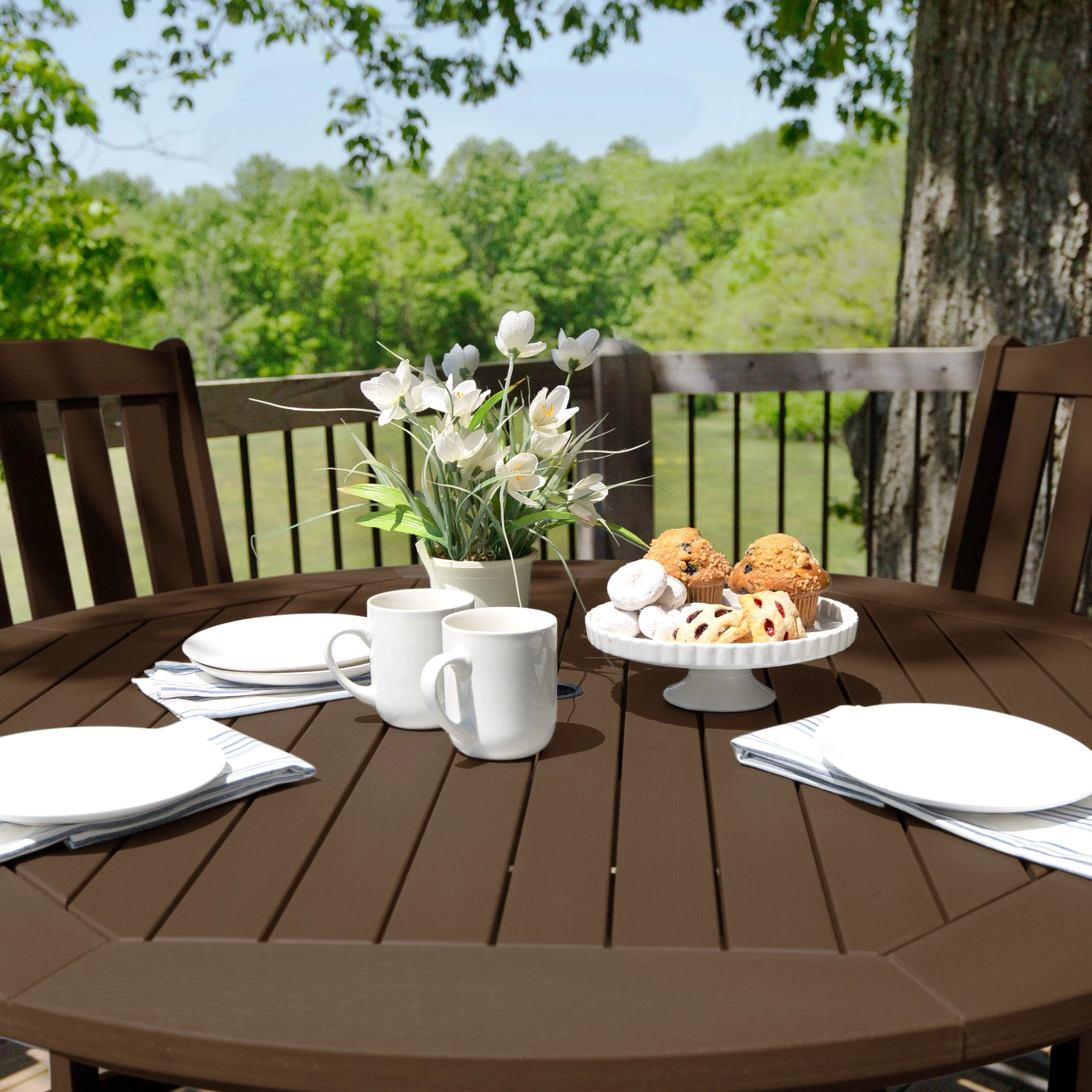 Lehigh 5pc 48in Round Dining Set - Counter Height - Image 3