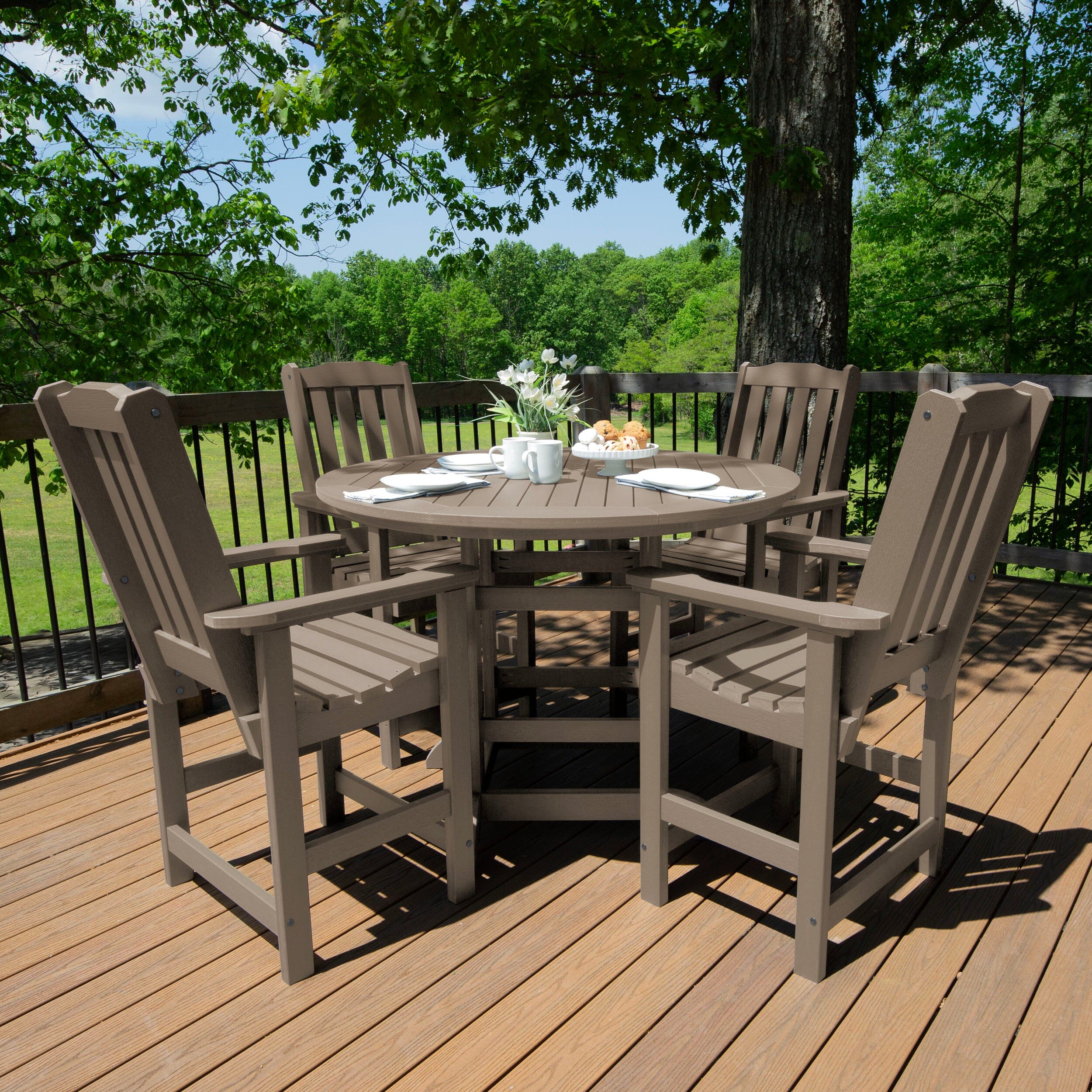 Lehigh 5pc 48in Round Dining Set - Counter Height - Image 32