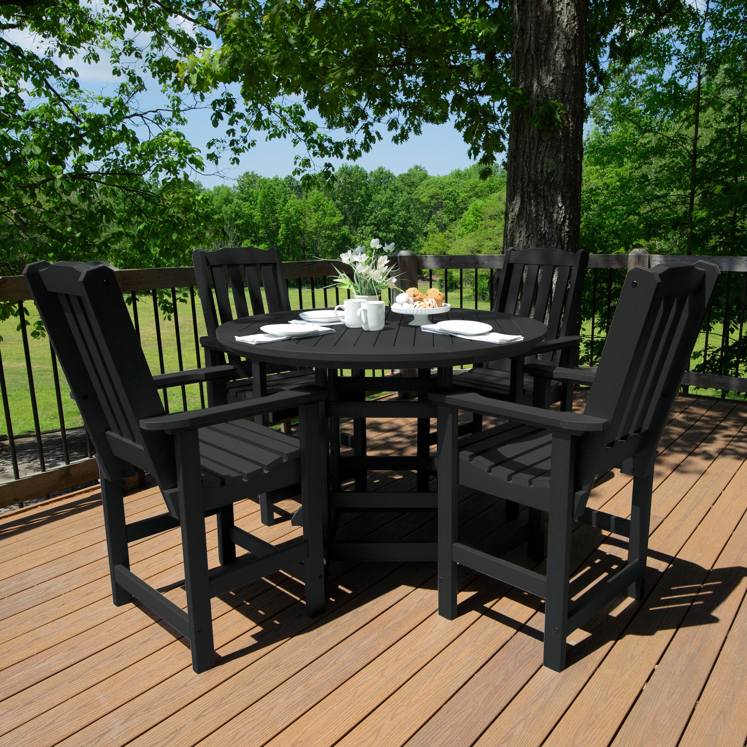 Lehigh 5pc 48in Round Dining Set - Counter Height - Image 5