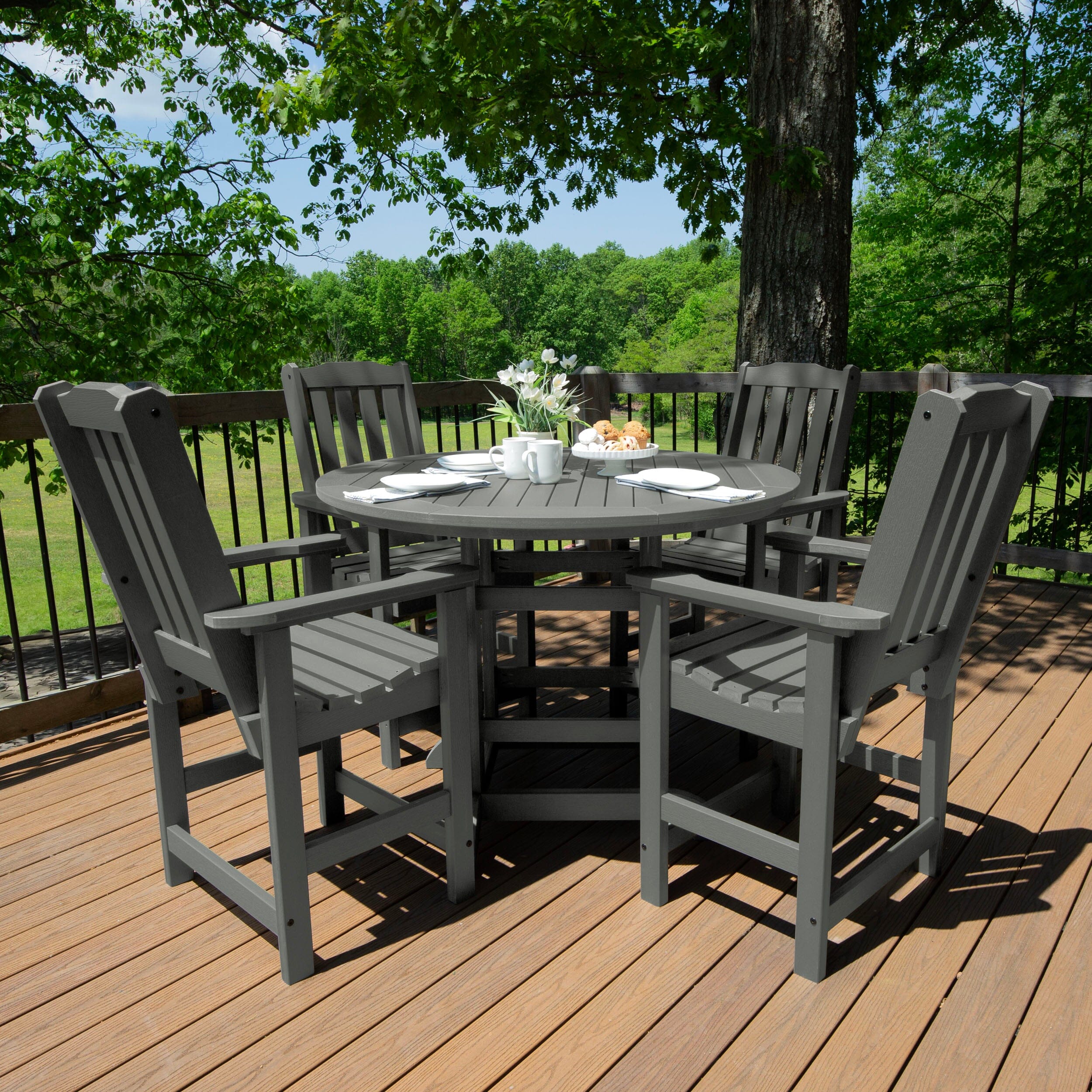 Lehigh 5pc 48in Round Dining Set - Counter Height - Image 8