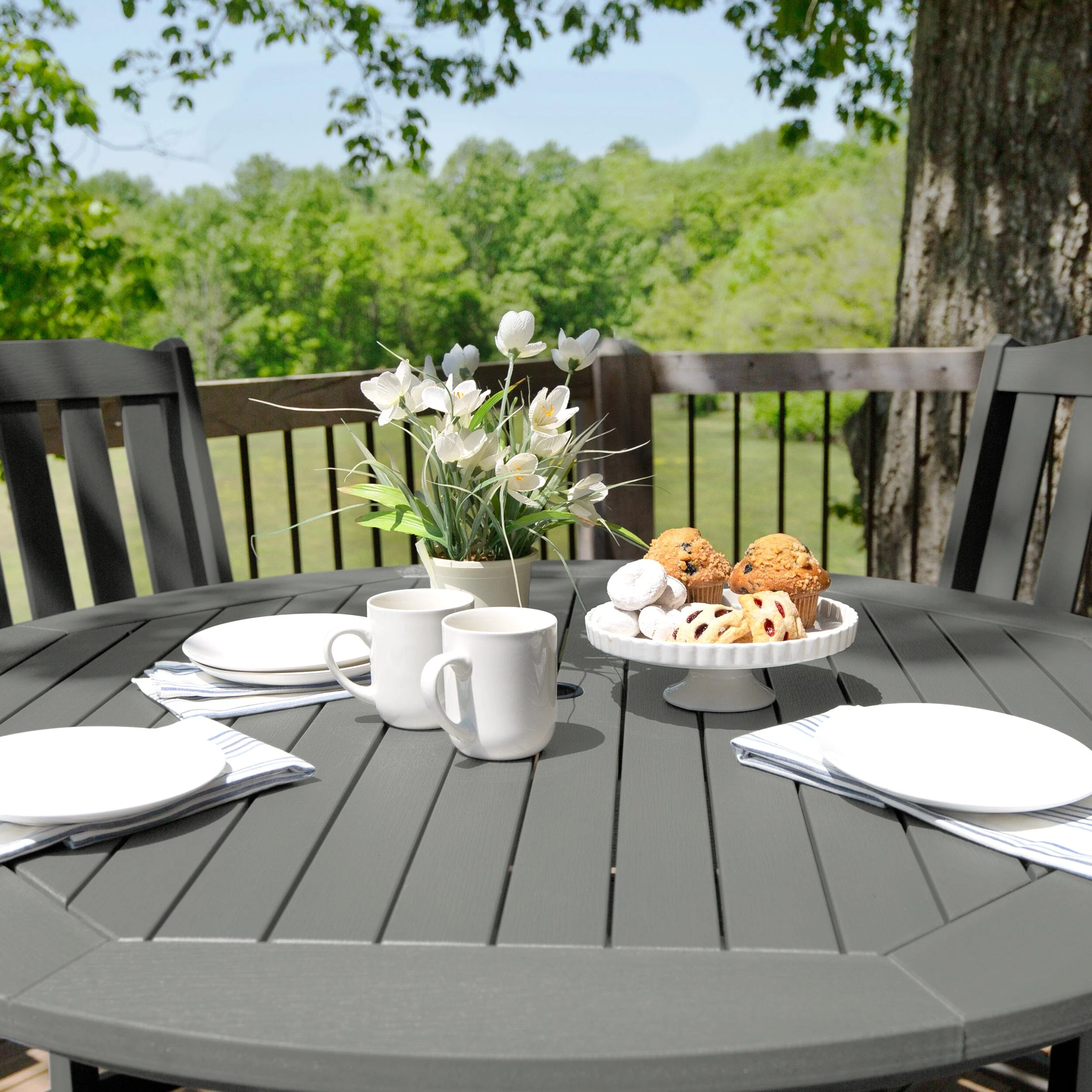 Lehigh 5pc 48in Round Dining Set - Counter Height - Image 9