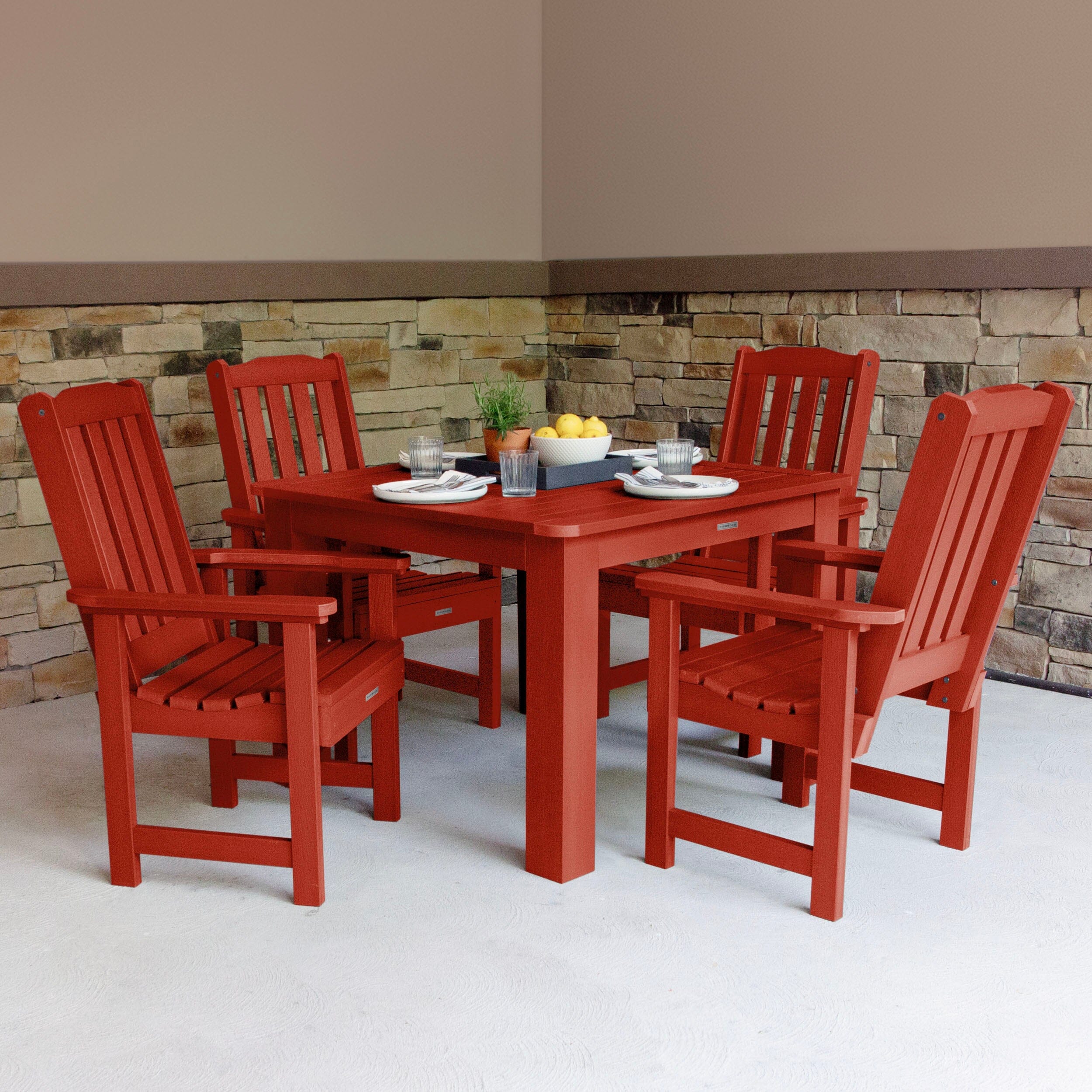Lehigh 5pc Square Dining Set 42in x 42in - Dining Height - Image 16