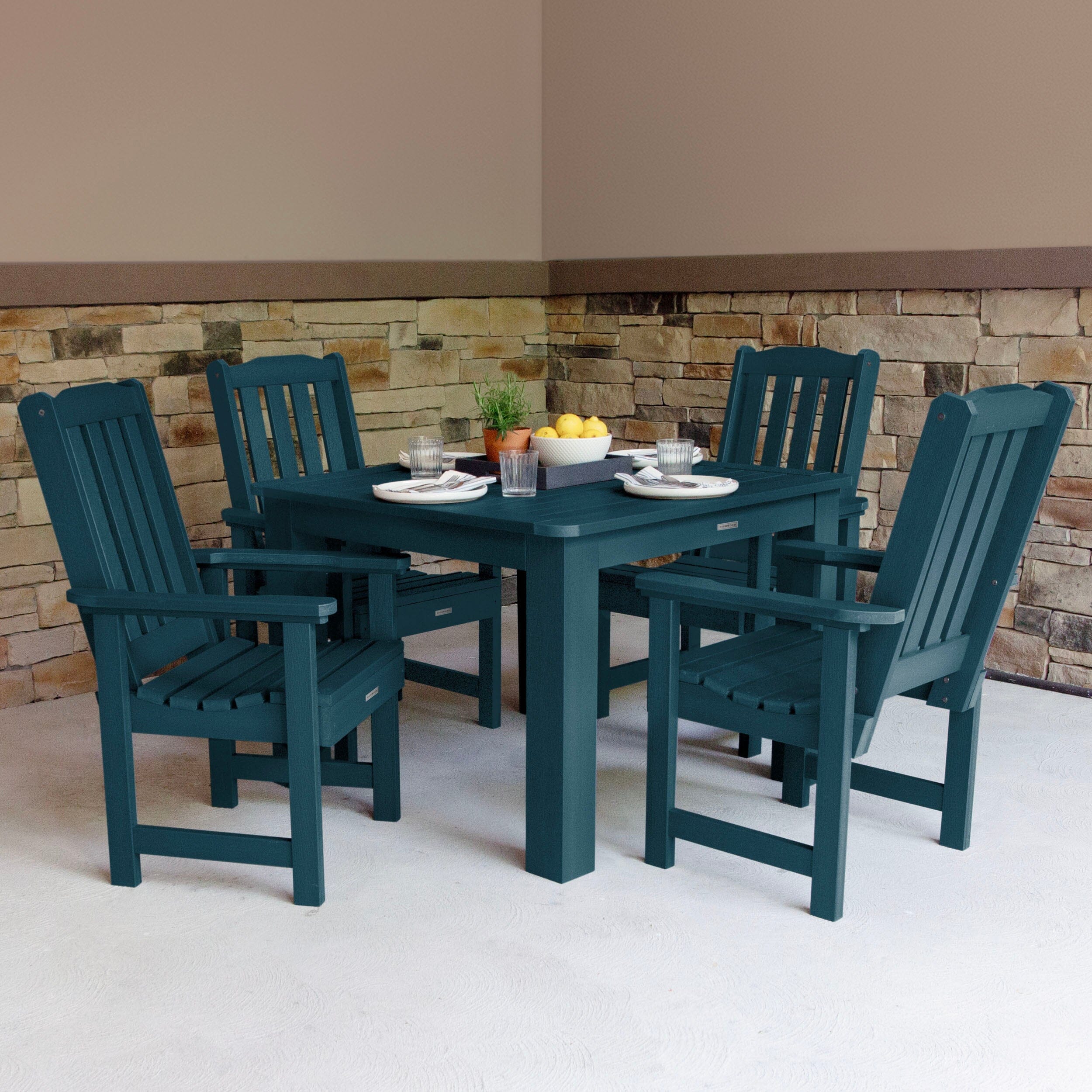 Lehigh 5pc Square Dining Set 42in x 42in - Dining Height - Image 4