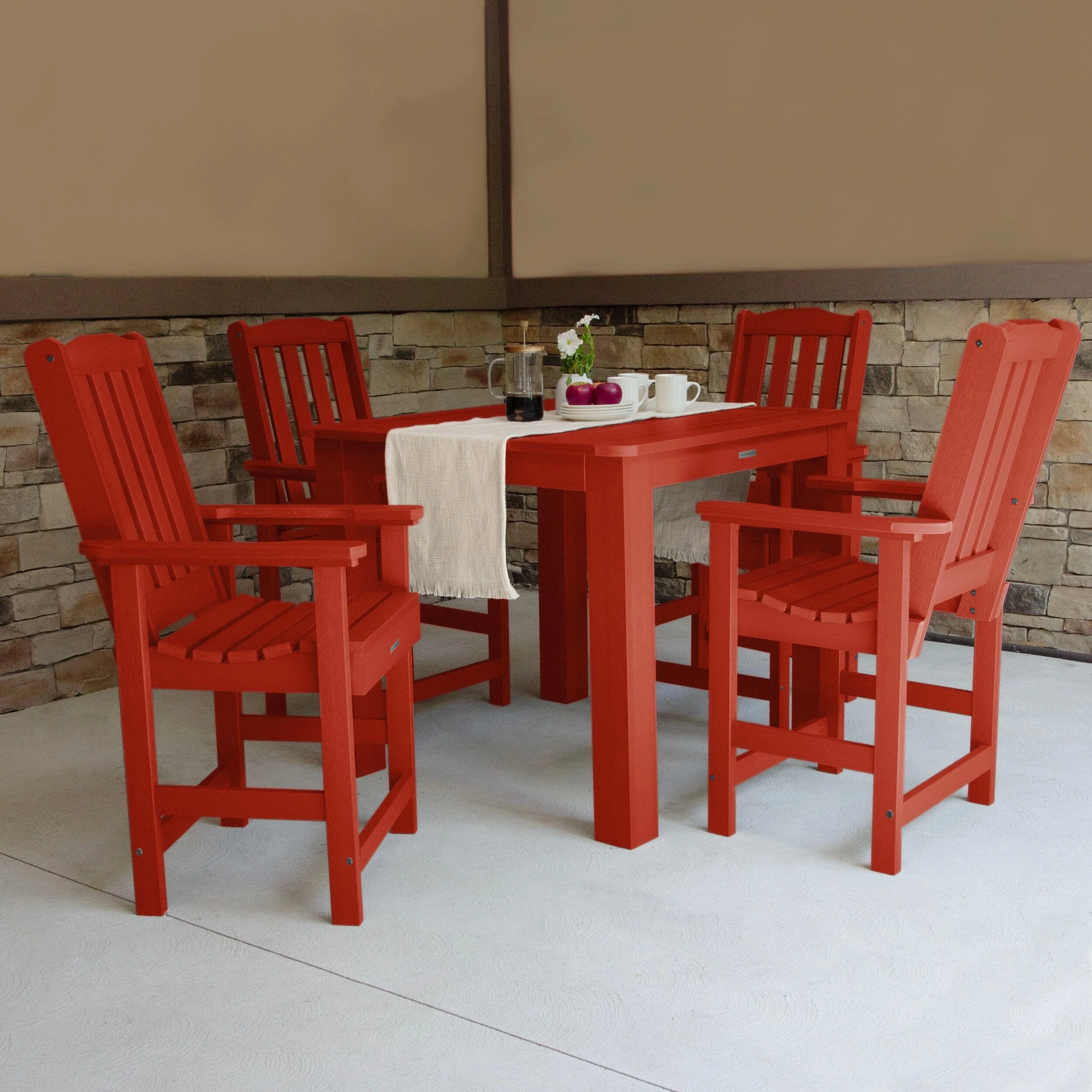 Lehigh 5pc Square Dining Set 42in x 42in - Counter Height - Image 16