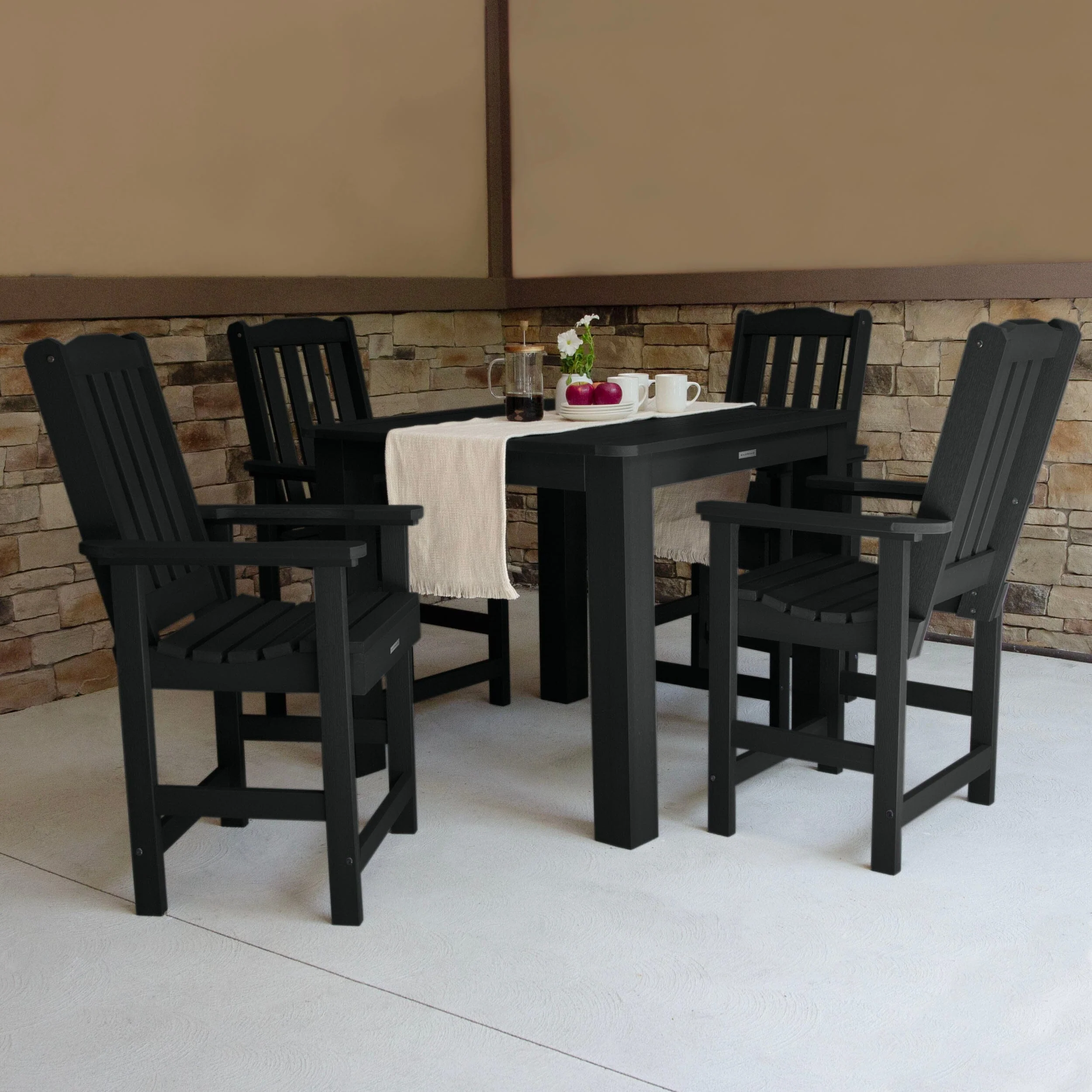 Lehigh 5pc Square Dining Set 42in x 42in - Counter Height - Image 4