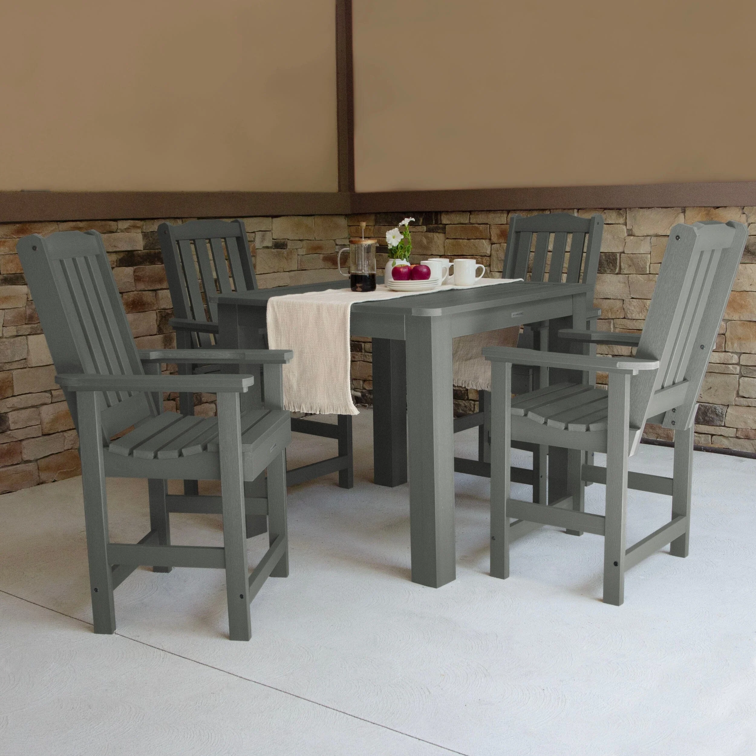 Lehigh 5pc Square Dining Set 42in x 42in - Counter Height - Image 6
