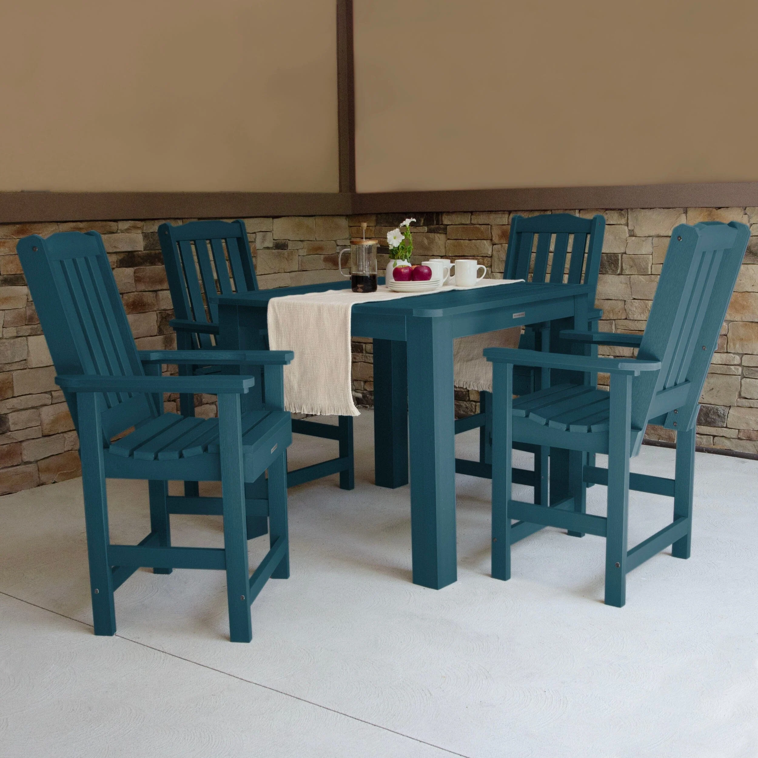 Lehigh 5pc Square Dining Set 42in x 42in - Counter Height - Image 8