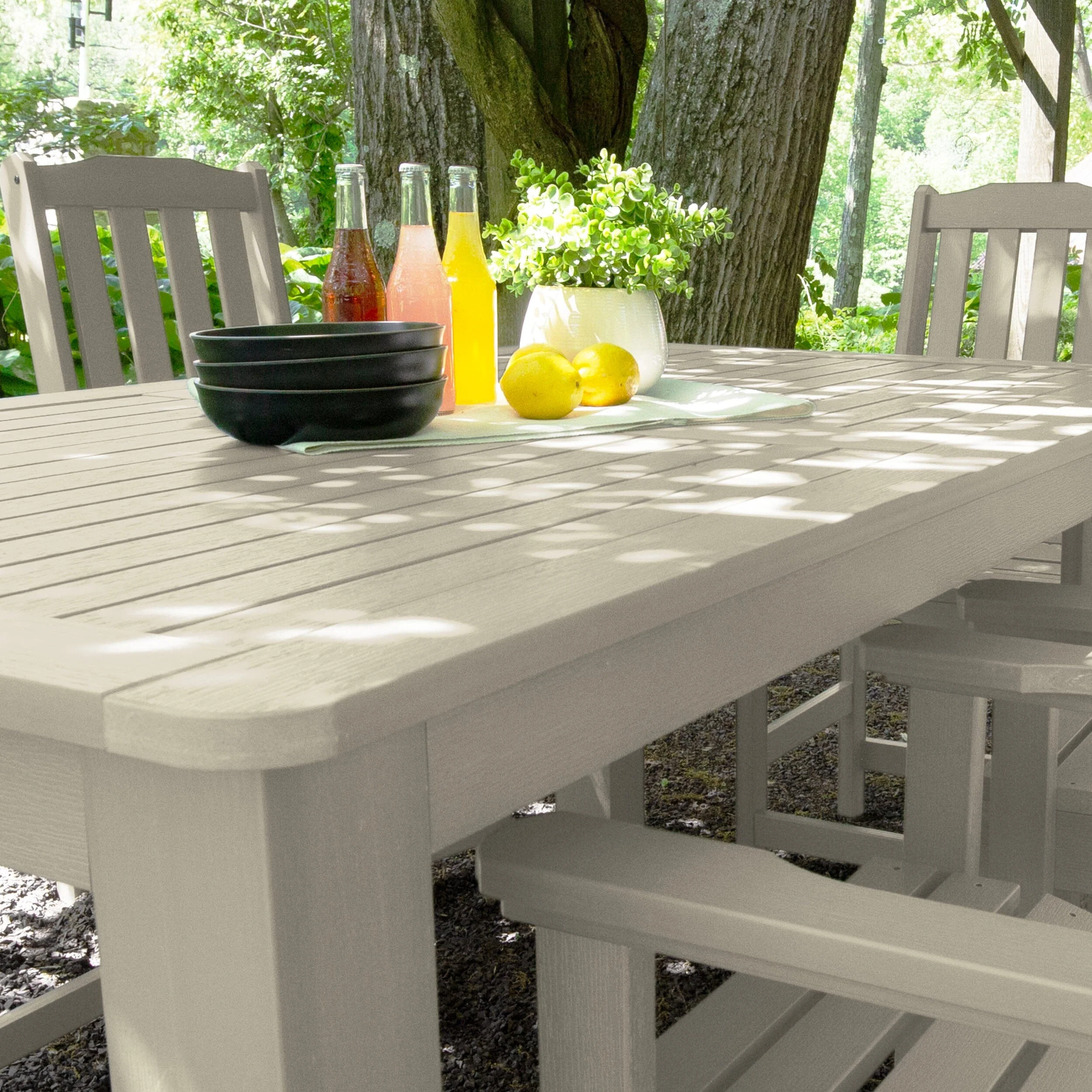 Lehigh 7pc Rectangular Outdoor Dining Set 42in x 72in - Counter Height - Image 18