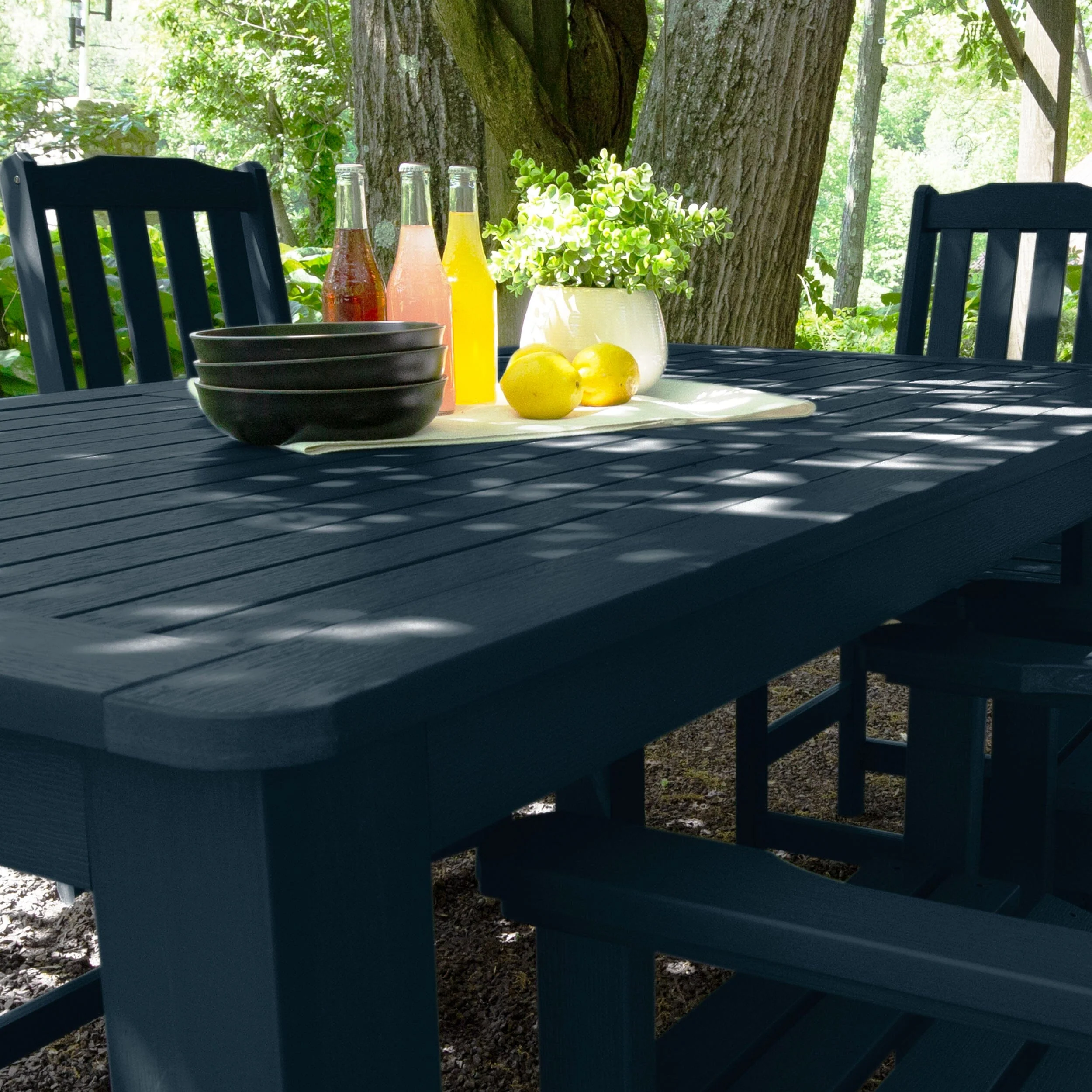 Lehigh 7pc Rectangular Outdoor Dining Set 42in x 72in - Counter Height - Image 21