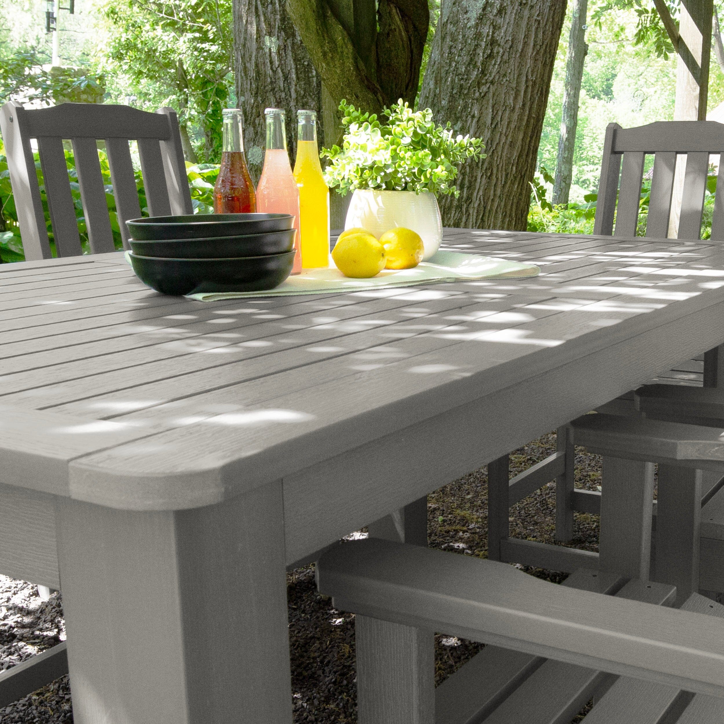 Lehigh 7pc Rectangular Outdoor Dining Set 42in x 72in - Counter Height - Image 30
