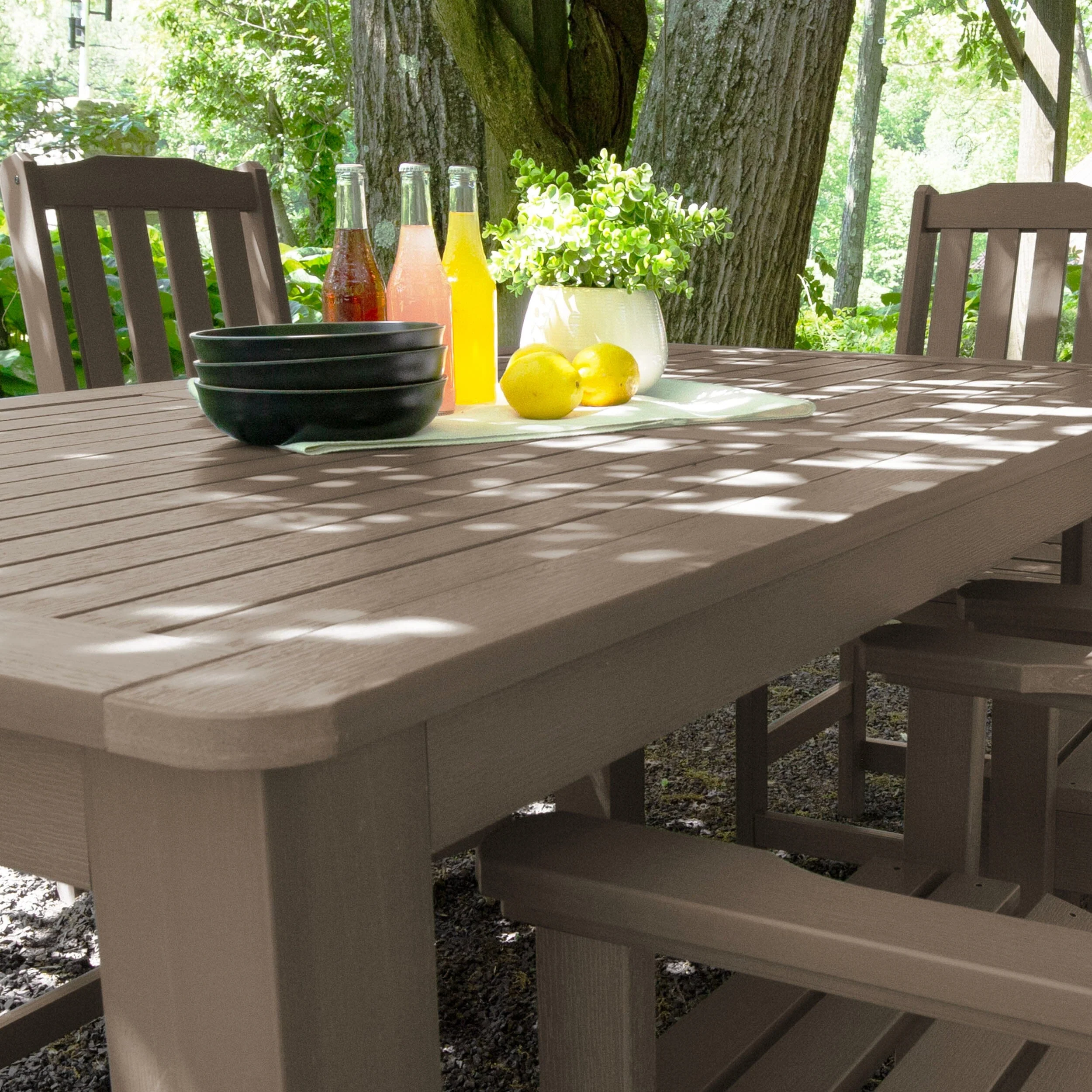Lehigh 7pc Rectangular Outdoor Dining Set 42in x 72in - Counter Height - Image 33