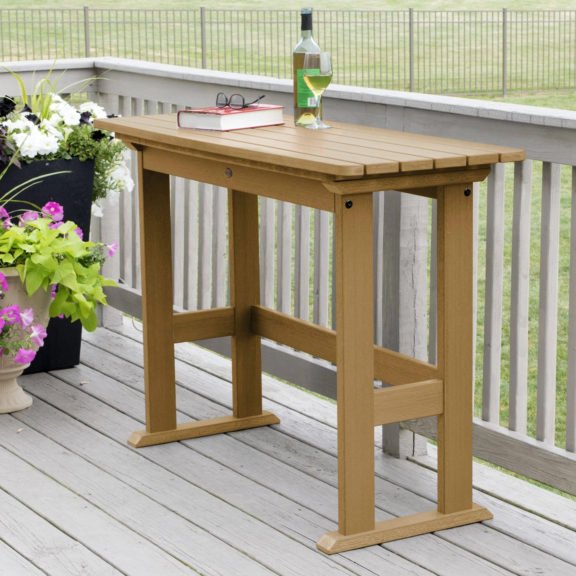 Refurbished Lehigh Counter Height Balcony Table - Image 35